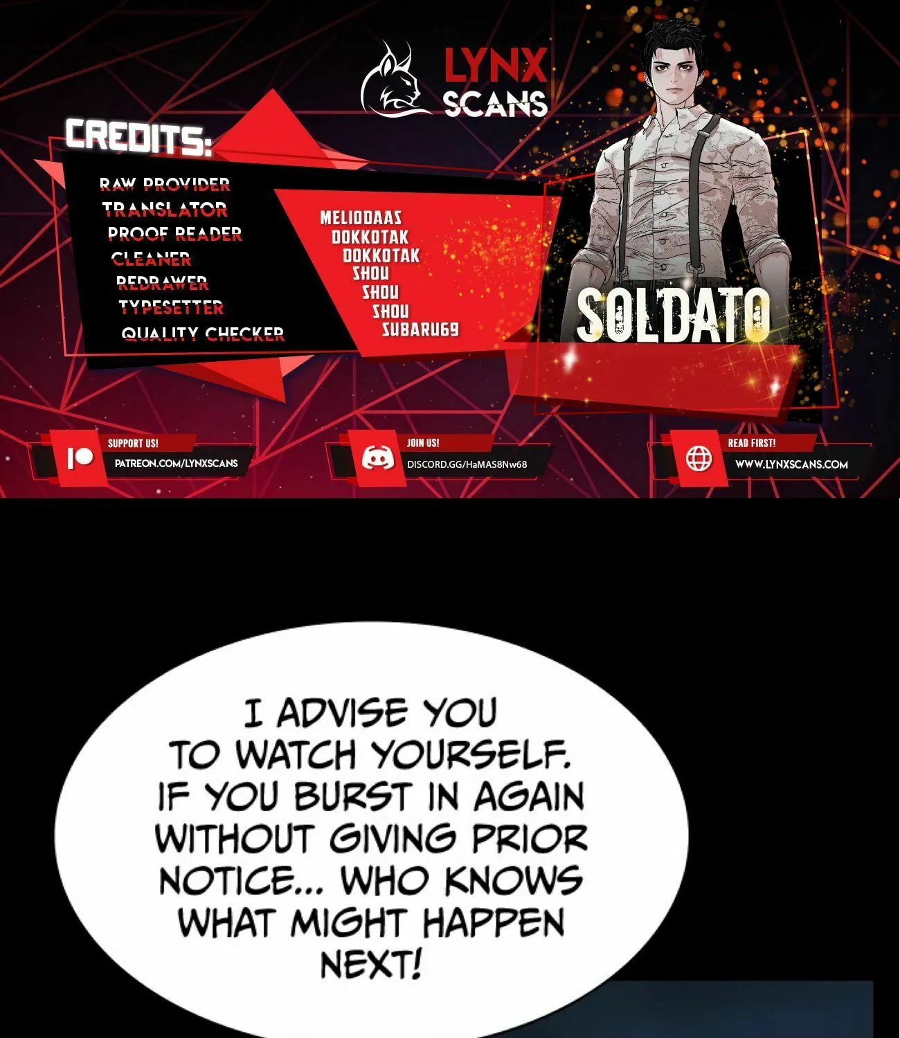 Read SOLDATO chapter 12 image 0 on Lezhin