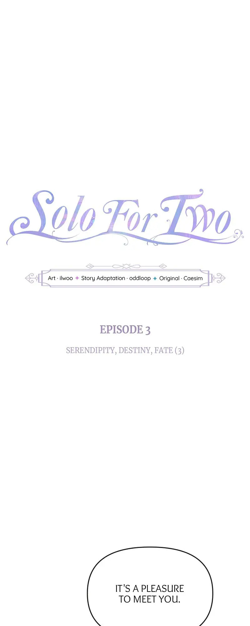 Read Solo For Two chapter 3 image 2 on Lezhin