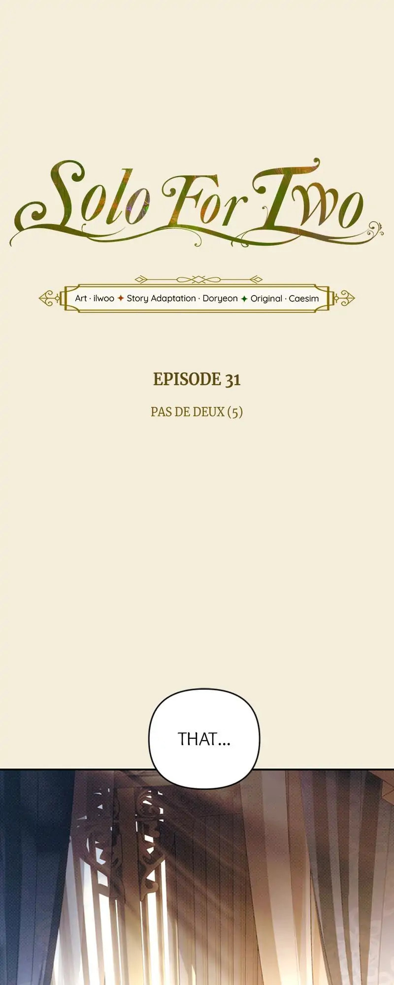 Read Solo For Two chapter 31 image 2 on Lezhin