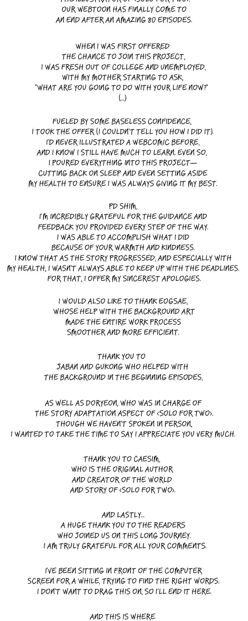 Read Solo For Two chapter 79.2 image 1 on Lezhin