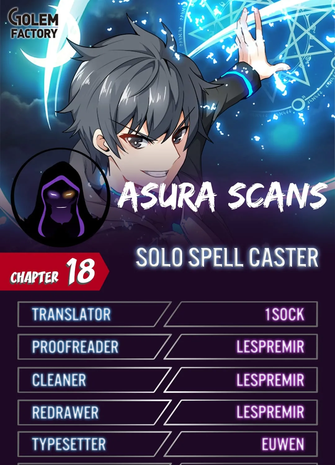 Read Solo Spell Caster chapter 18 image 0 on Lezhin