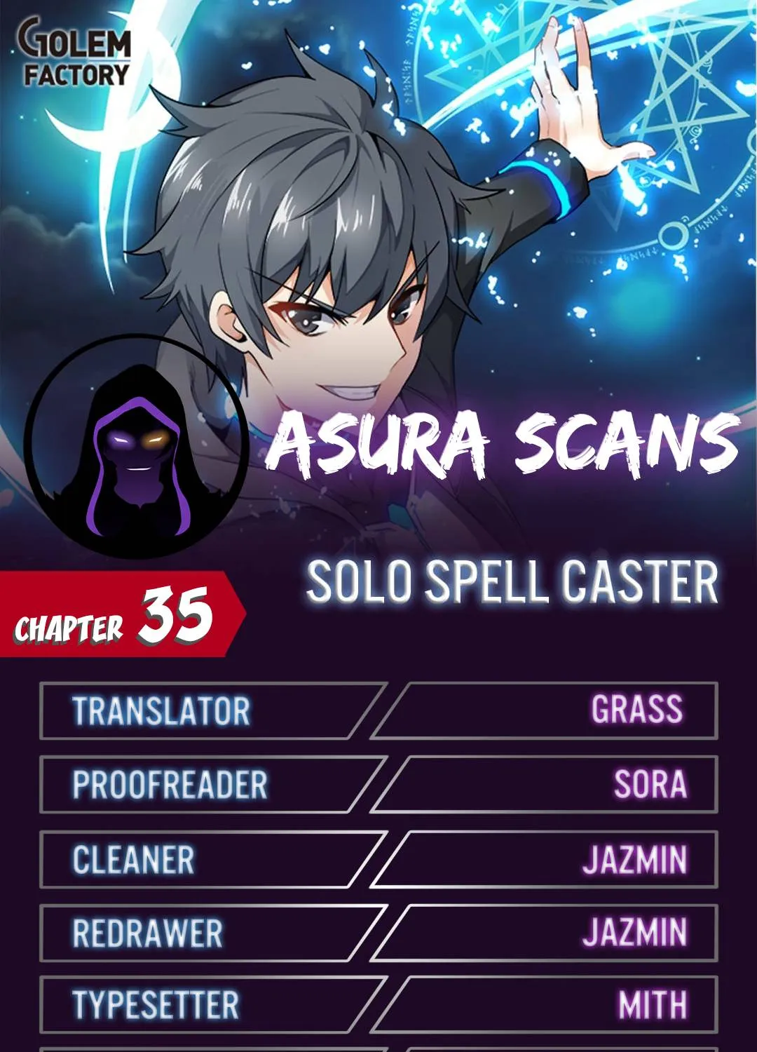 Read Solo Spell Caster chapter 35 image 0 on Lezhin