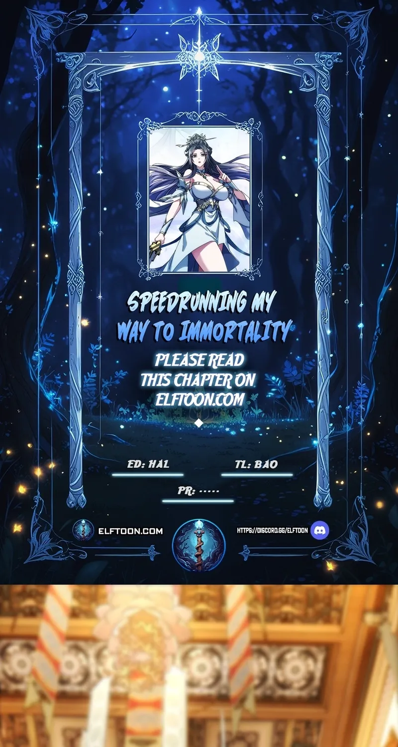 Read Speedrunning Immortal Cultivation chapter 8 image 0 on Lezhin