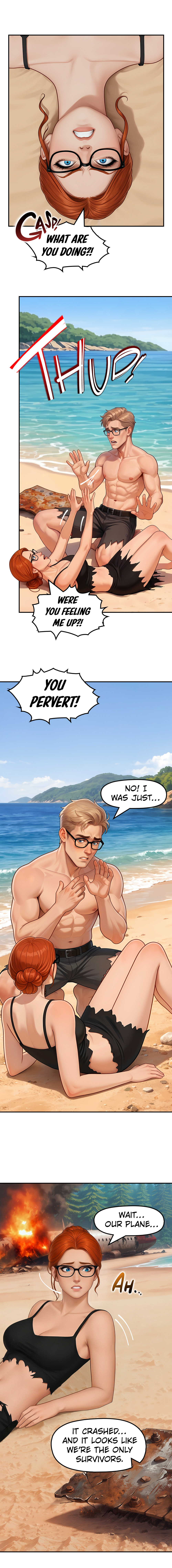 Read Stranded With The Boss chapter 2 image 1 on Lezhin