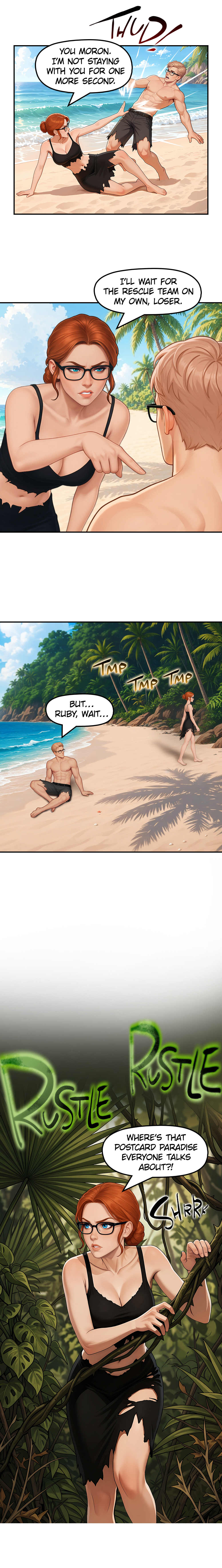 Read Stranded With The Boss chapter 3 image 1 on Lezhin