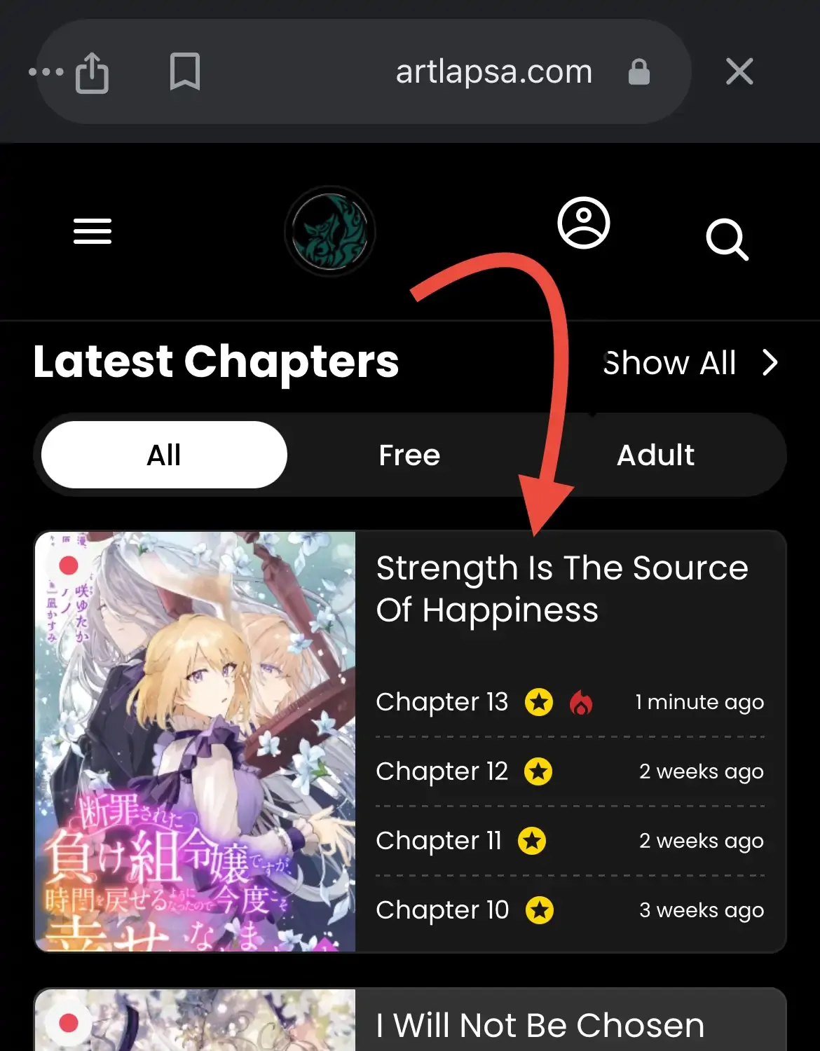 Strength is the source of happiness Chapter 5 page 4 - 