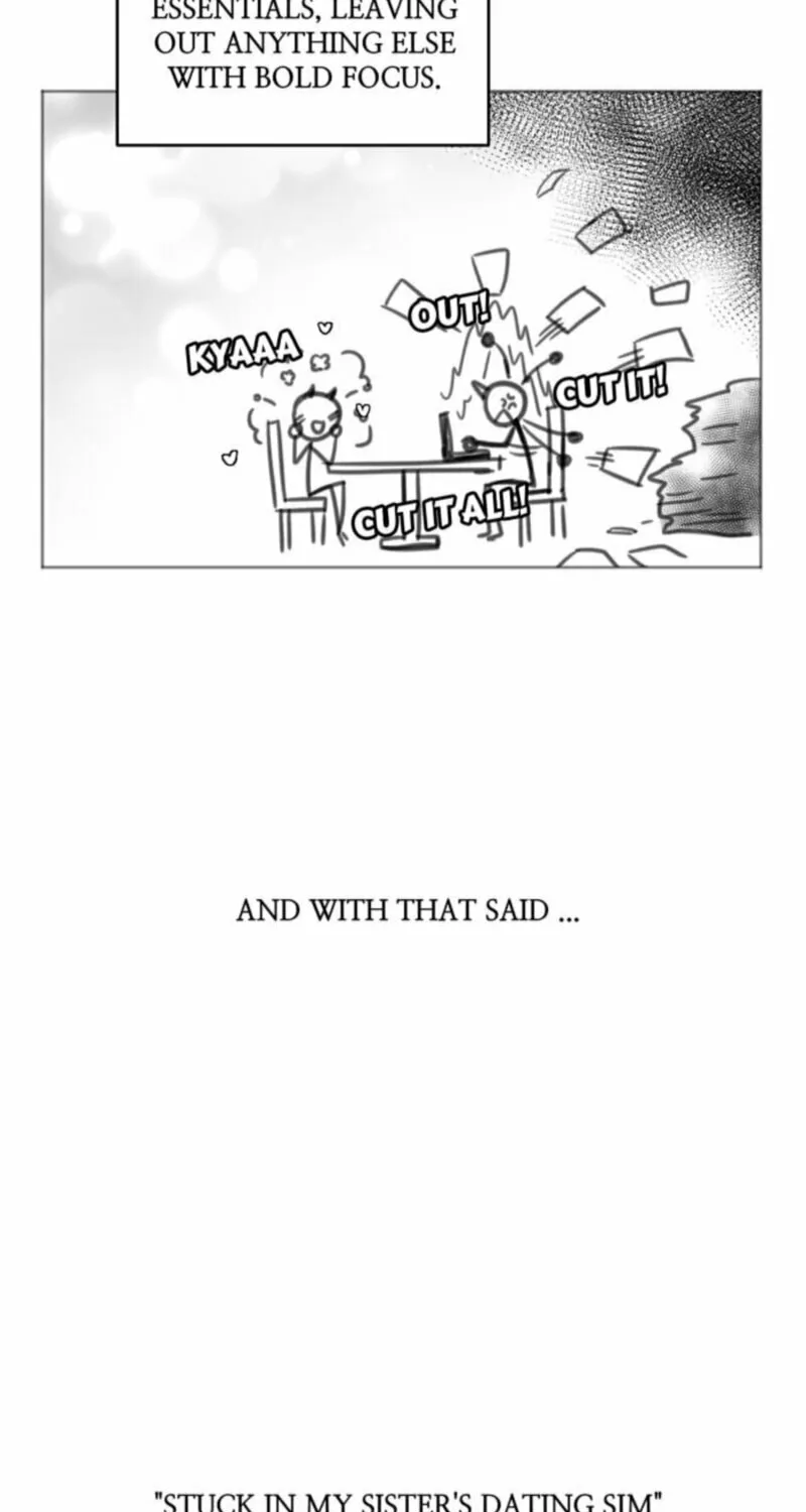 Stuck in My Sister's Dating Sim Chapter 54.5 page 13 - 