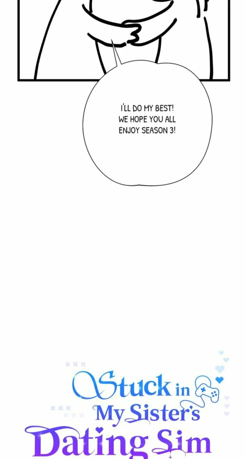 Stuck in My Sister's Dating Sim Chapter 54.5 page 34 - 