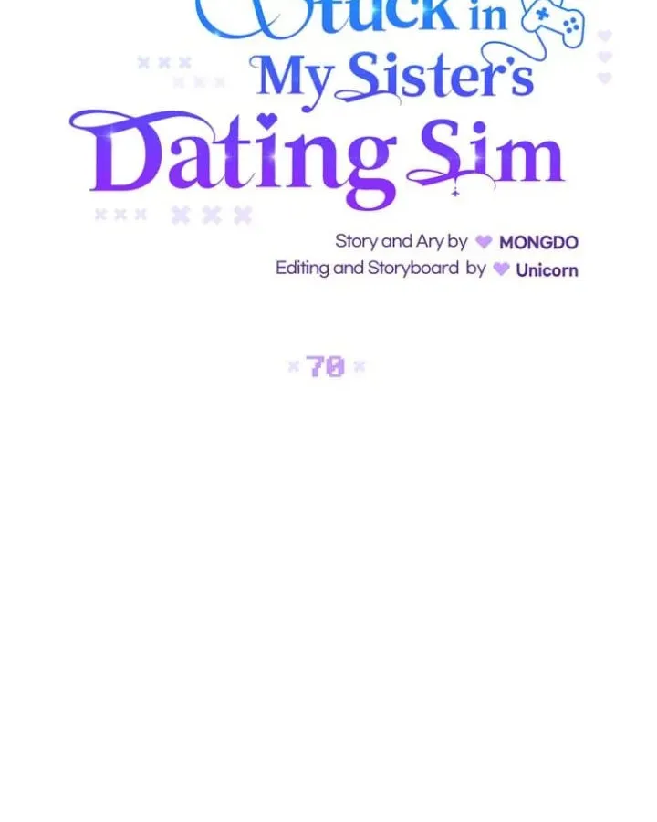 Stuck in My Sister's Dating Sim Chapter 70 page 21 - 