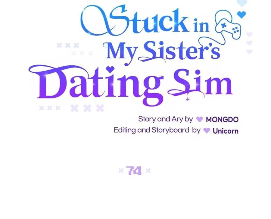 Stuck in My Sister's Dating Sim Chapter 74 page 33 - 