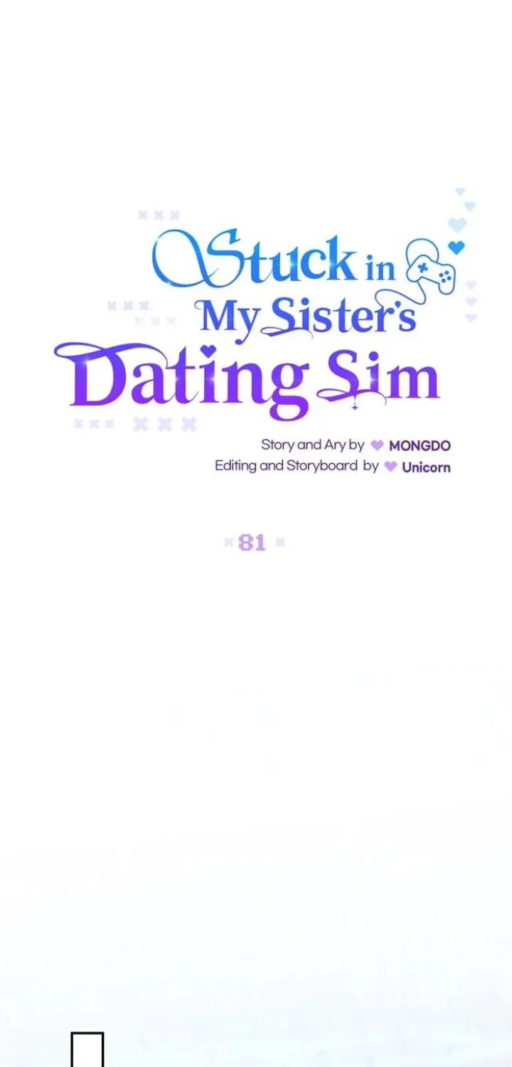 Stuck in My Sister's Dating Sim Chapter 81 page 19 - 