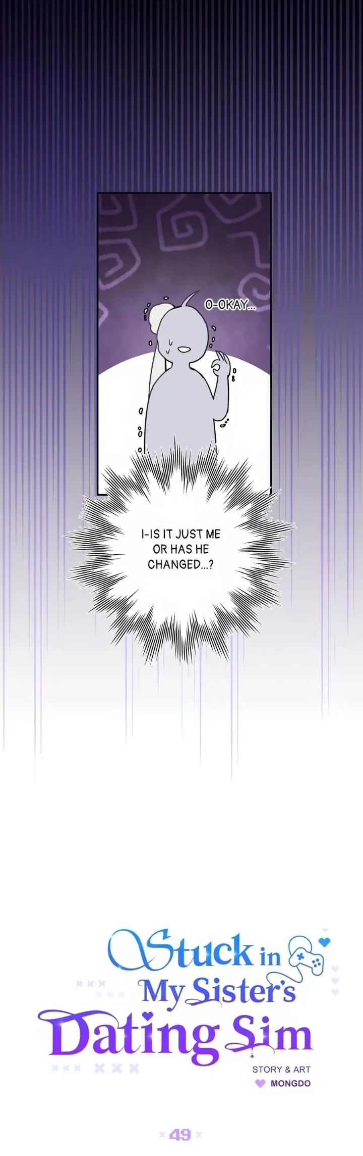 Stuck in My Sister’s Dating Sim Chapter 49 page 8 - 
