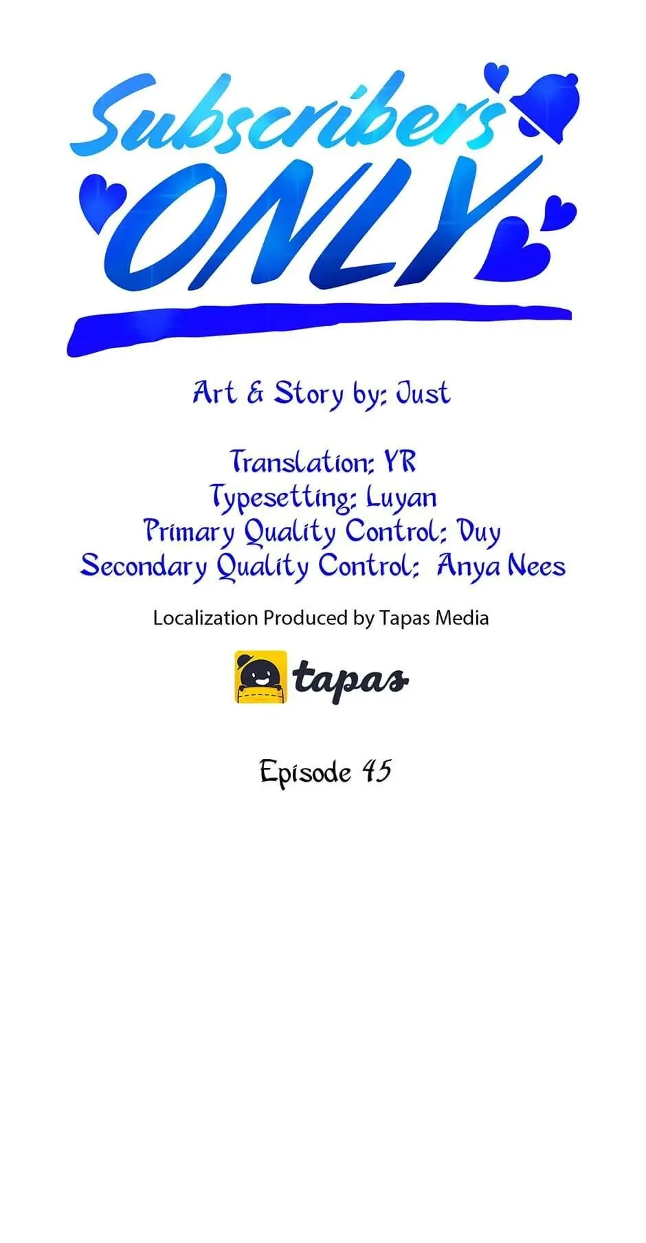 Read Subscribers Only chapter 45 image 0 on Lezhin