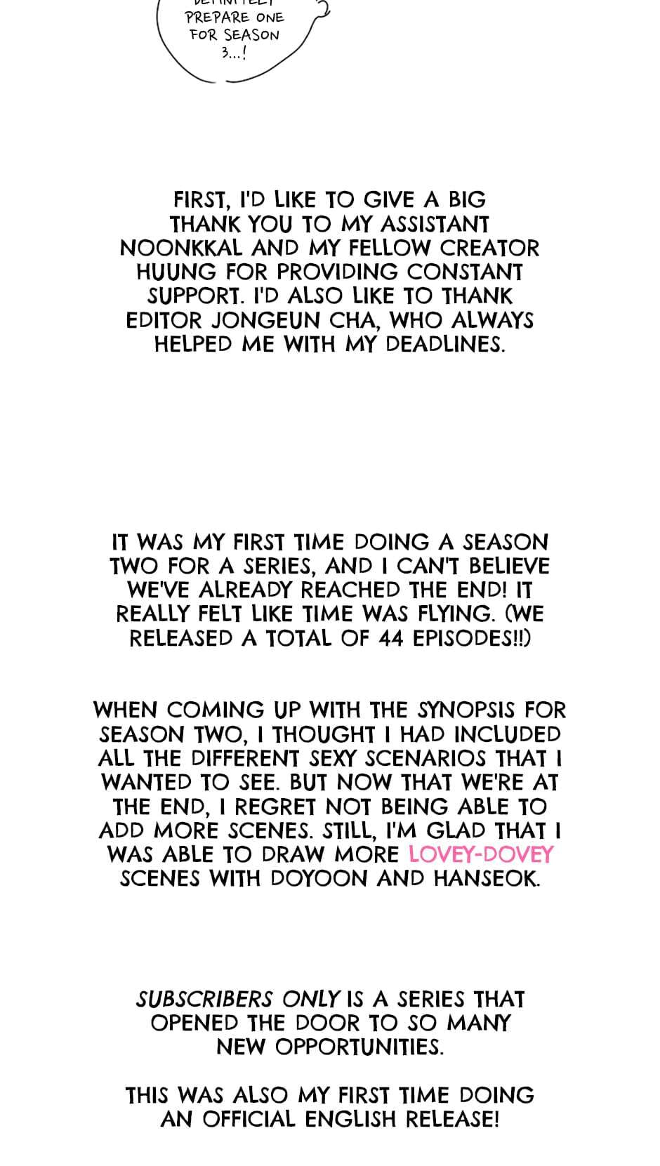 Read Subscribers Only chapter 49.1 image 1 on Lezhin