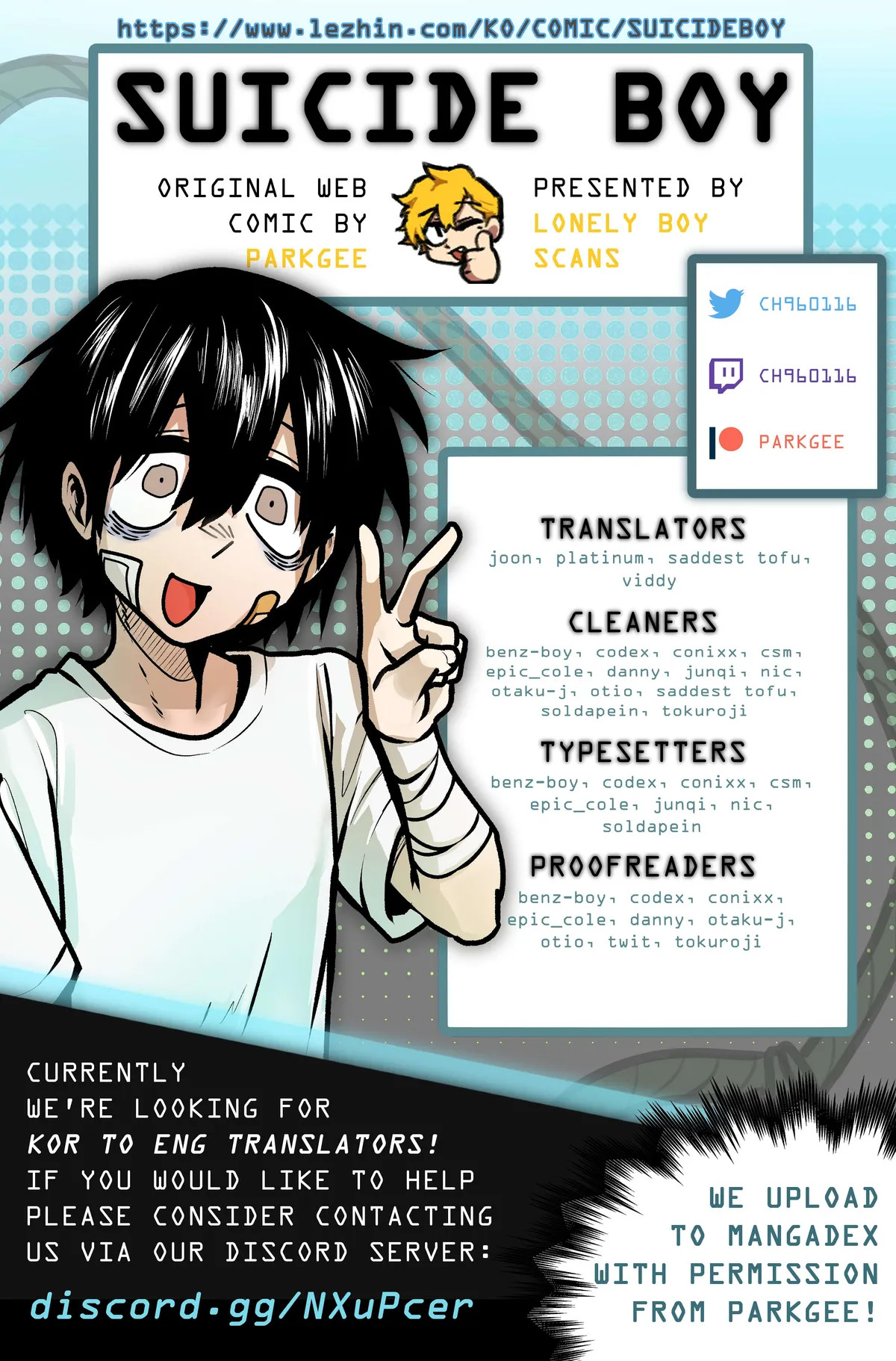 Read Suicide Boy chapter 73 image 0 on Lezhin