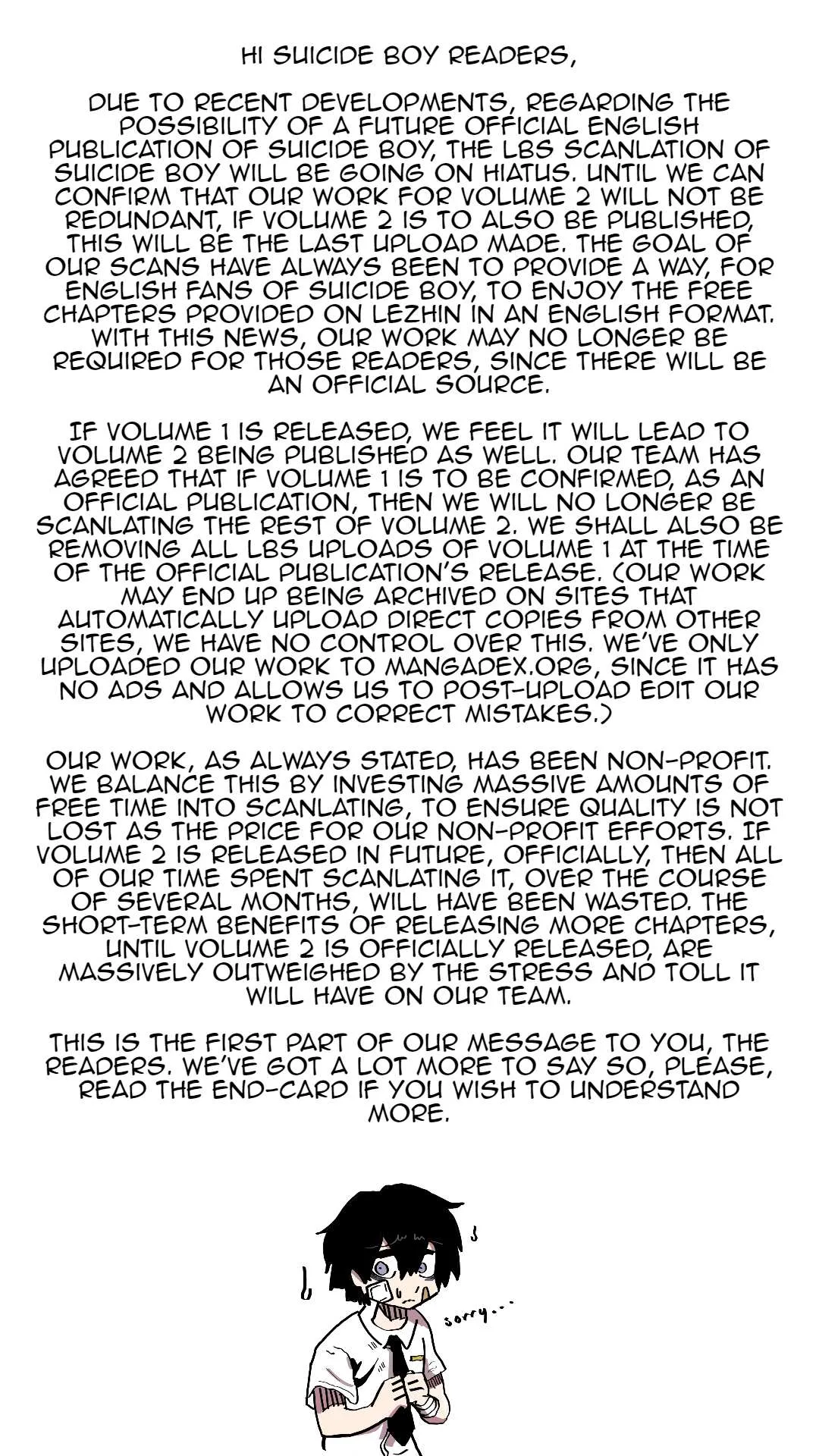 Read Suicide Boy chapter 85 image 1 on Lezhin
