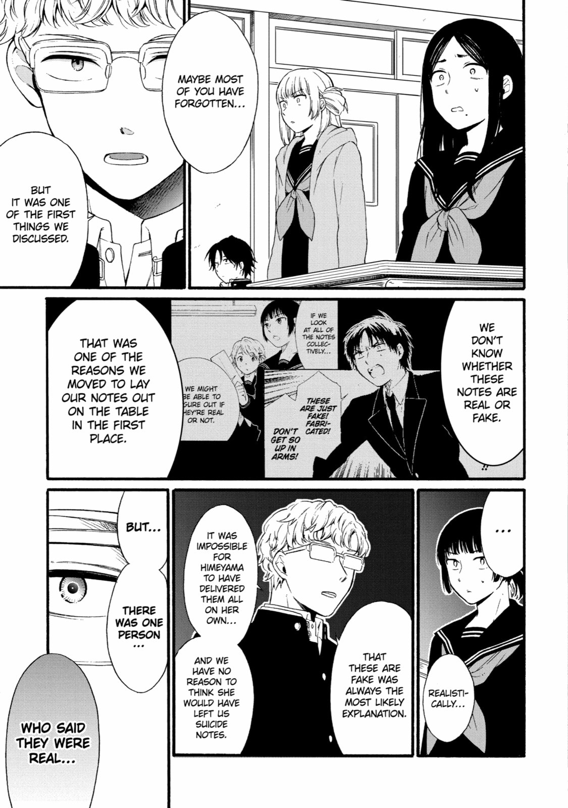 Read Suicide Notes Laid on the Table chapter 12 image 2 on Lezhin
