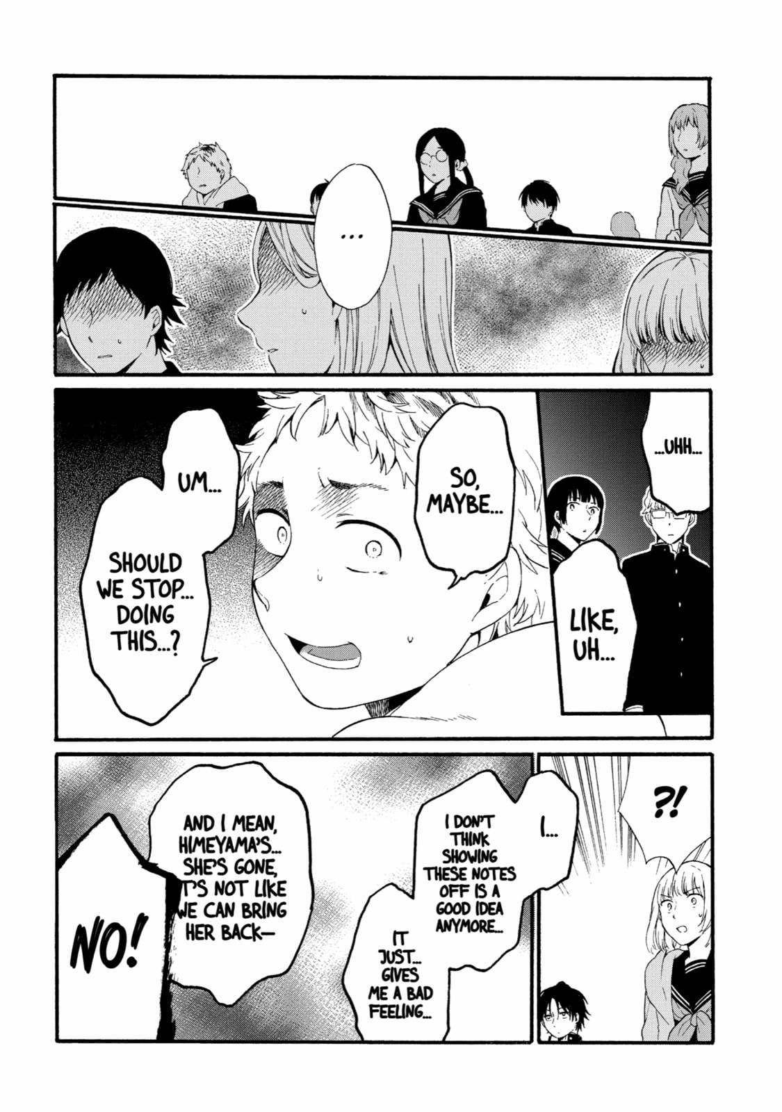 Read Suicide Notes Laid on the Table chapter 12 image 7 on Lezhin