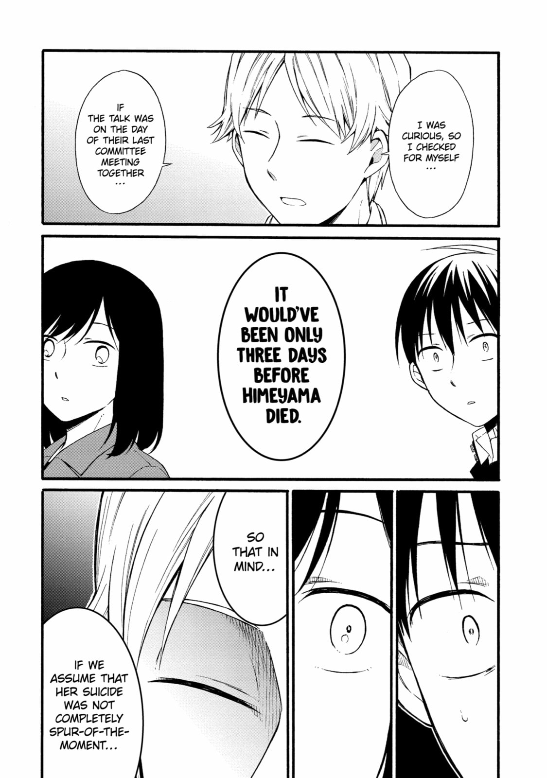 Read Suicide Notes Laid on the Table chapter 14 image 15 on Lezhin