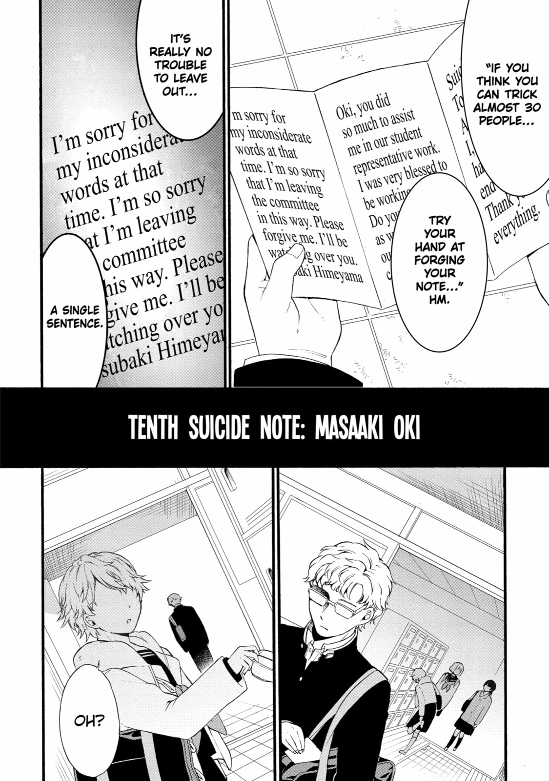 Read Suicide Notes Laid on the Table chapter 14 image 23 on Lezhin