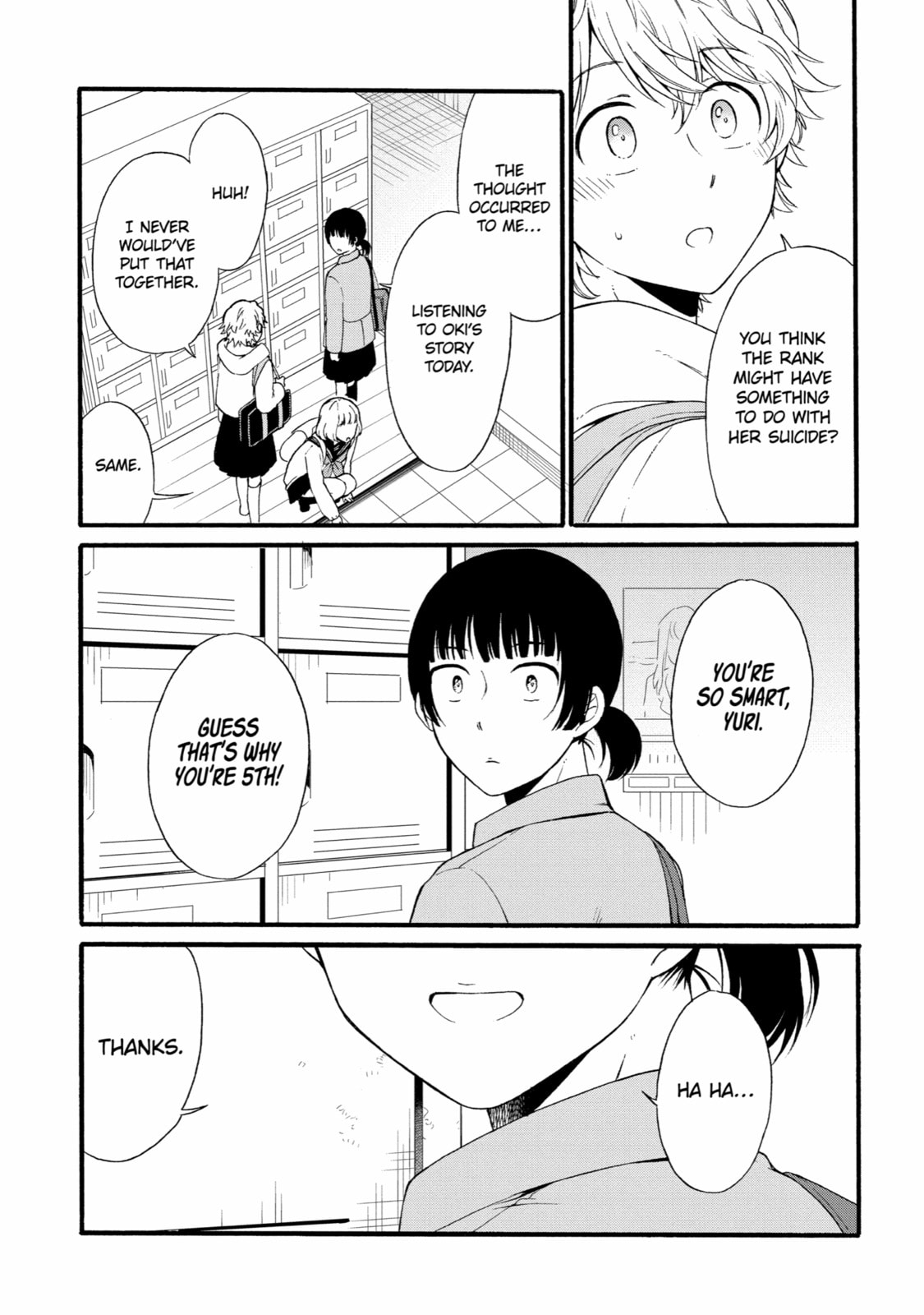 Read Suicide Notes Laid on the Table chapter 14 image 24 on Lezhin