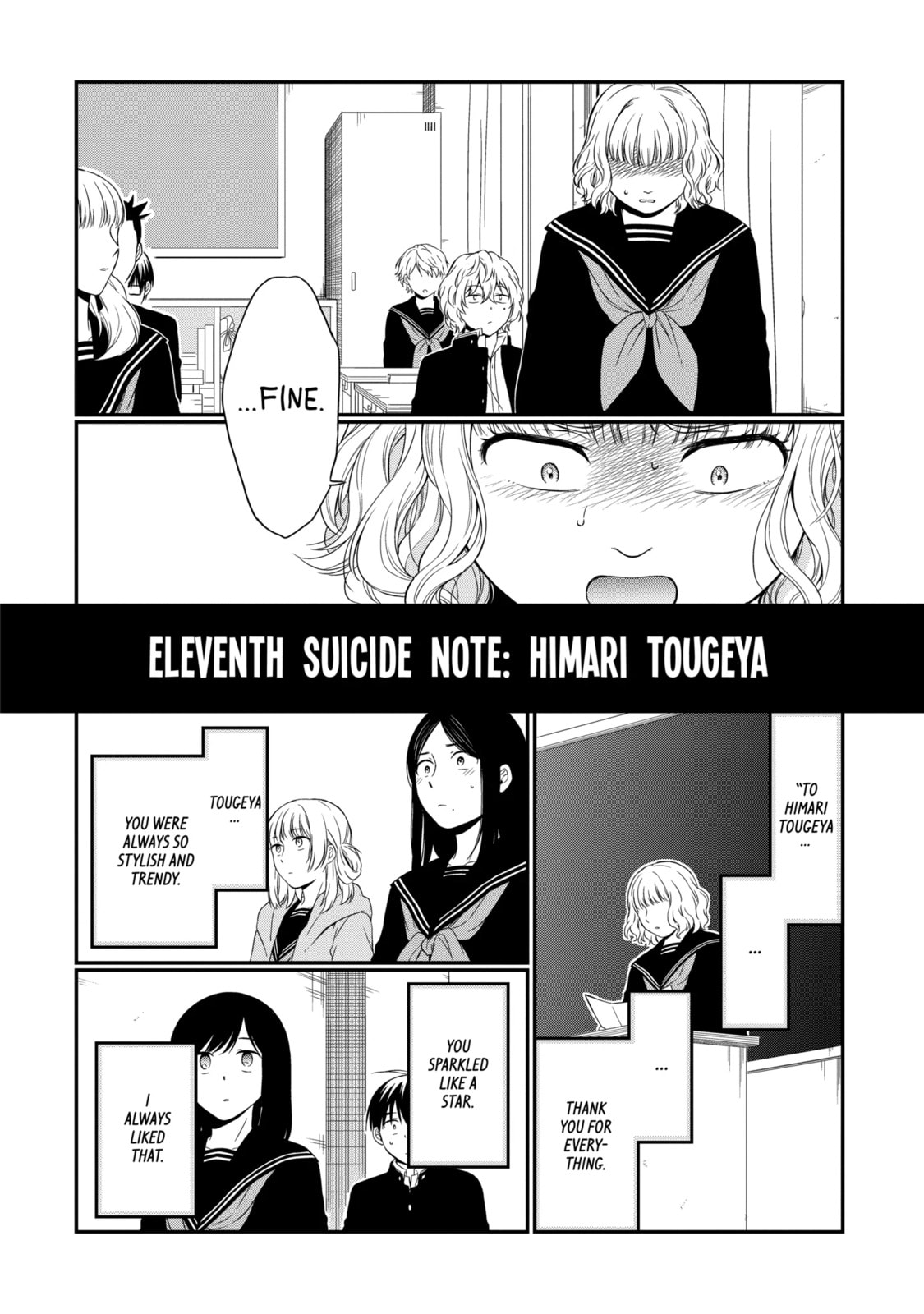 Read Suicide Notes Laid on the Table chapter 15.1 image 11 on Lezhin