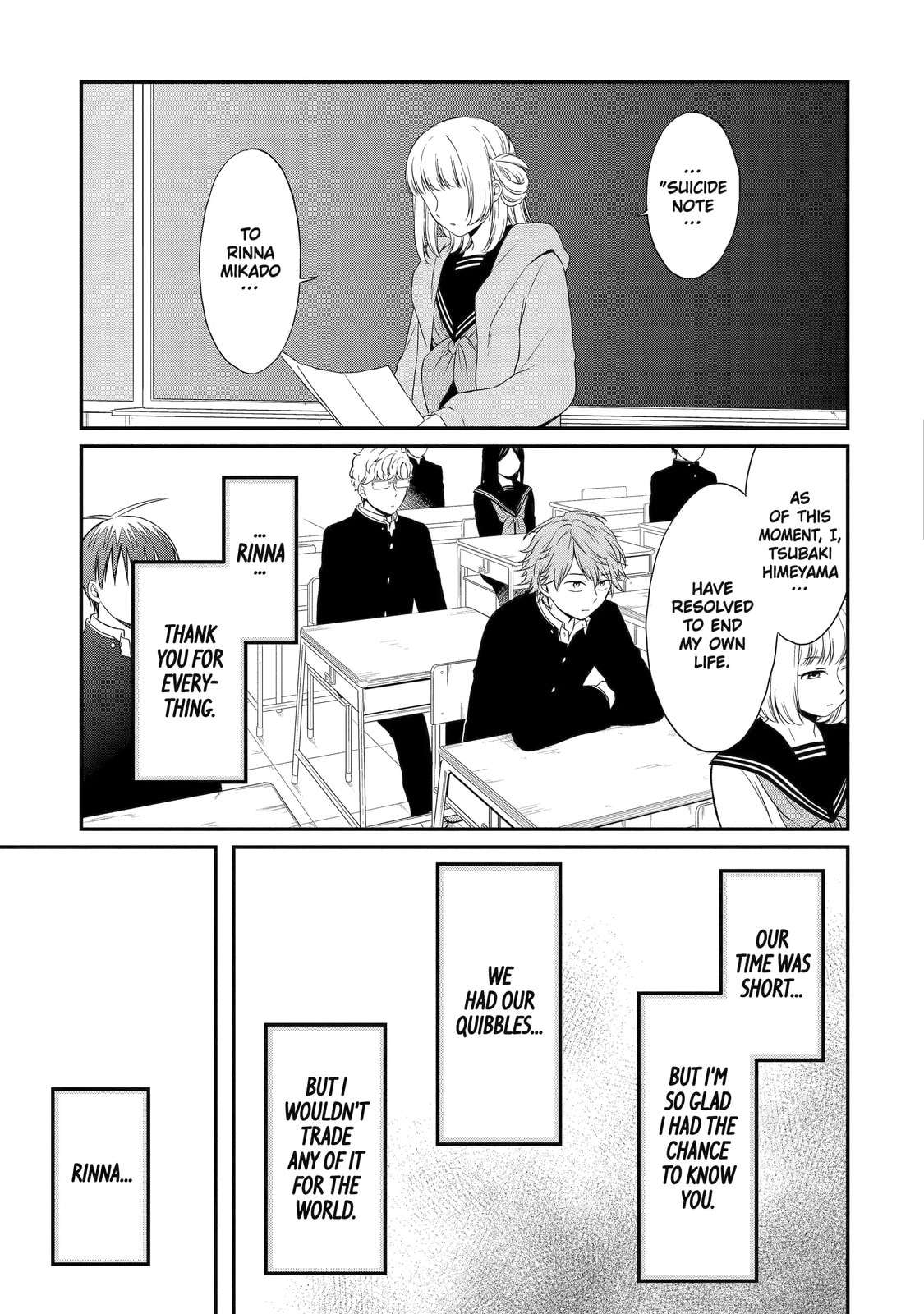 Read Suicide Notes Laid on the Table chapter 21.2 image 0 on Lezhin