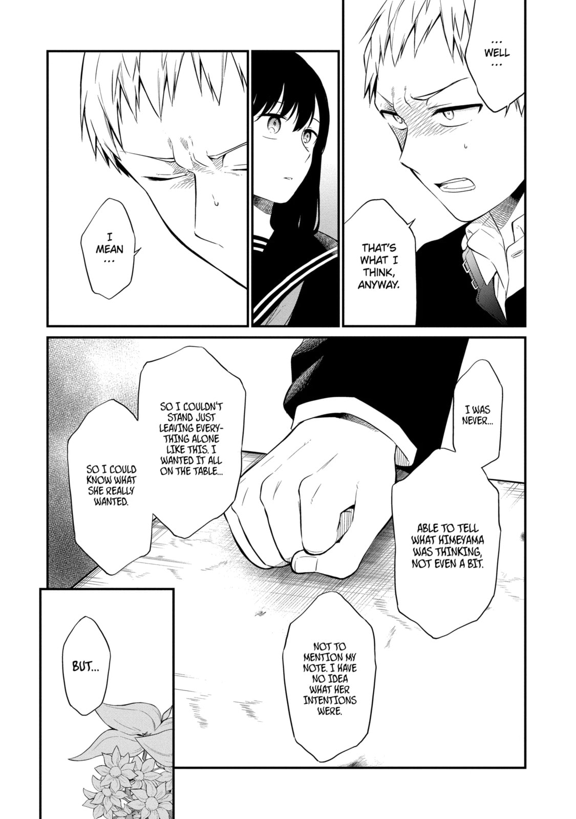 Read Suicide Notes Laid on the Table chapter 24.2 image 5 on Lezhin