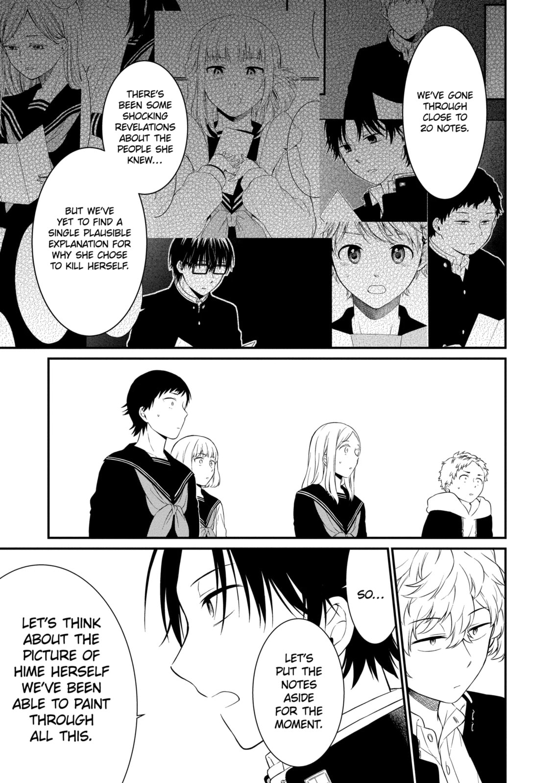 Read Suicide Notes Laid on the Table chapter 26.1 image 5 on Lezhin