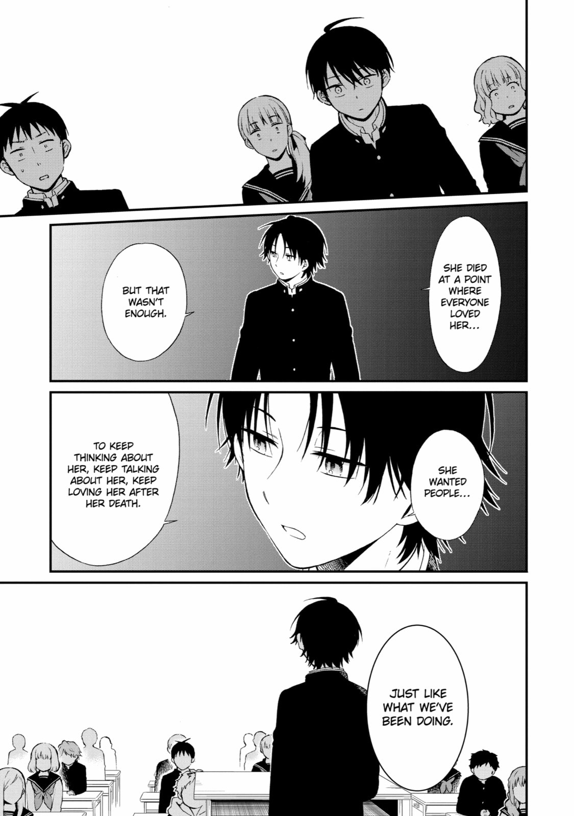 Read Suicide Notes Laid on the Table chapter 26 image 19 on Lezhin