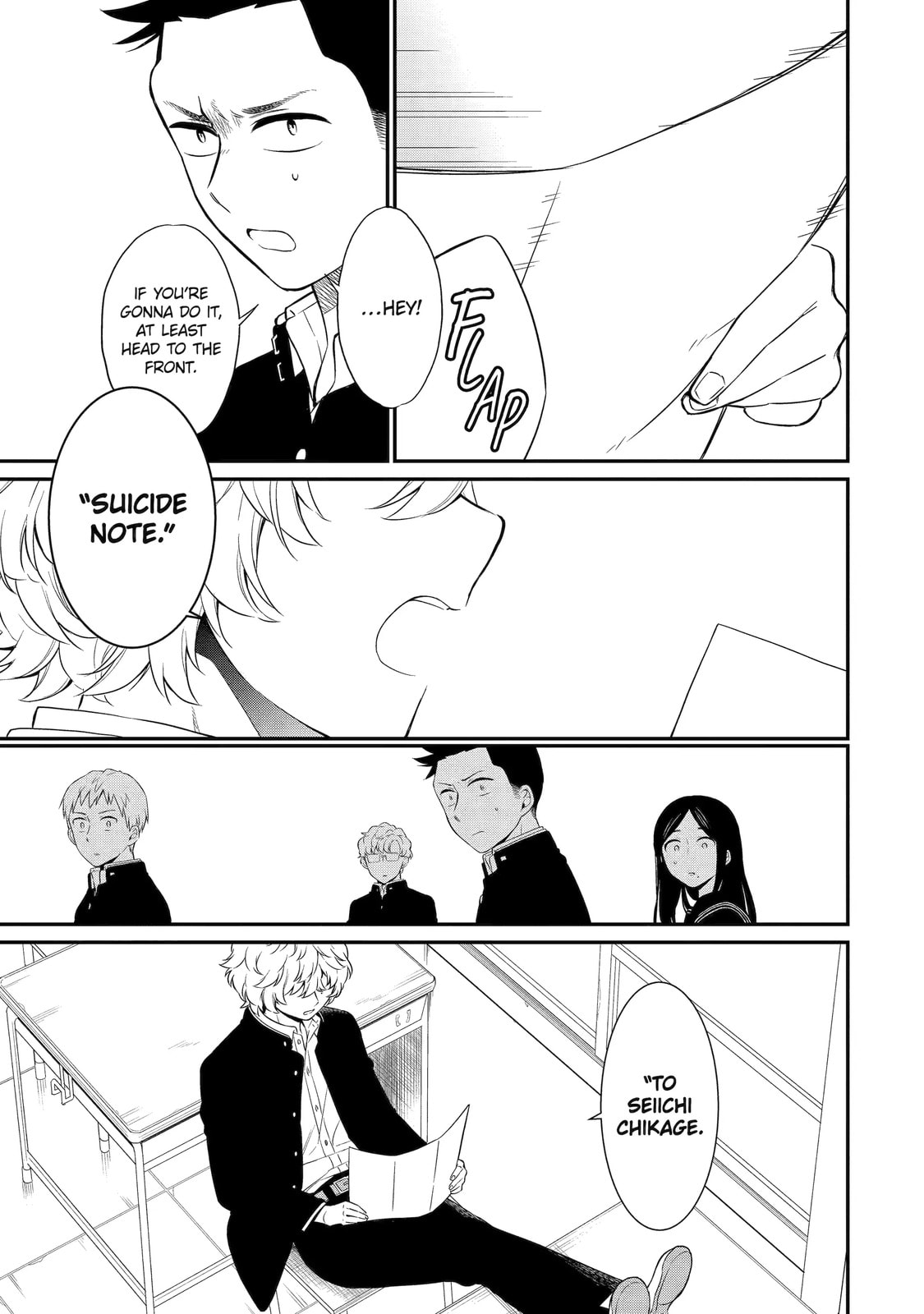 Read Suicide Notes Laid on the Table chapter 27.1 image 0 on Lezhin