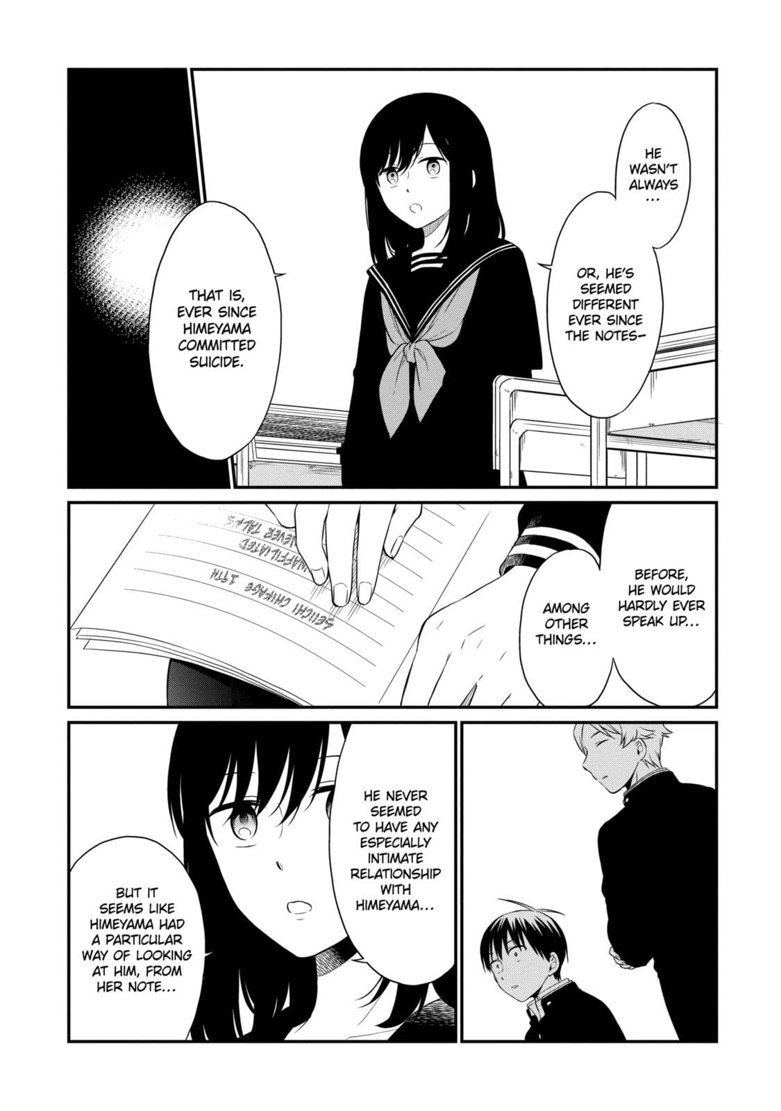 Read Suicide Notes Laid on the Table chapter 27.2 image 8 on Lezhin