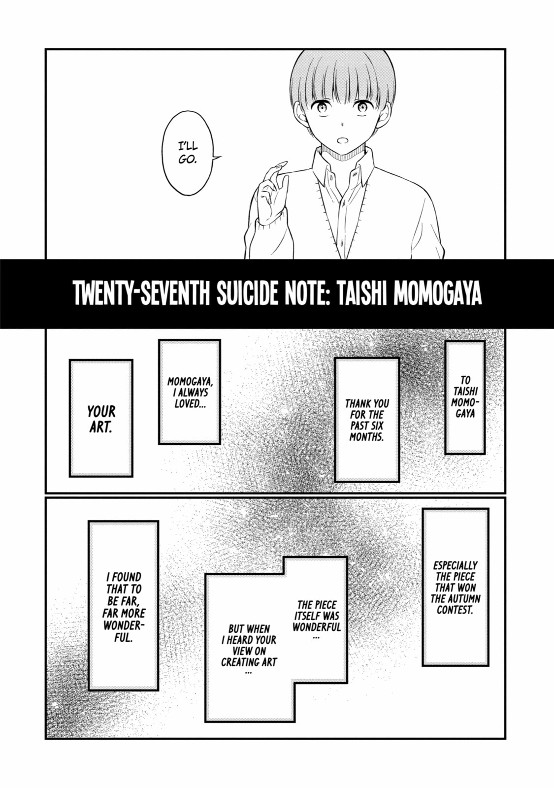 Read Suicide Notes Laid on the Table chapter 39 image 19 on Lezhin