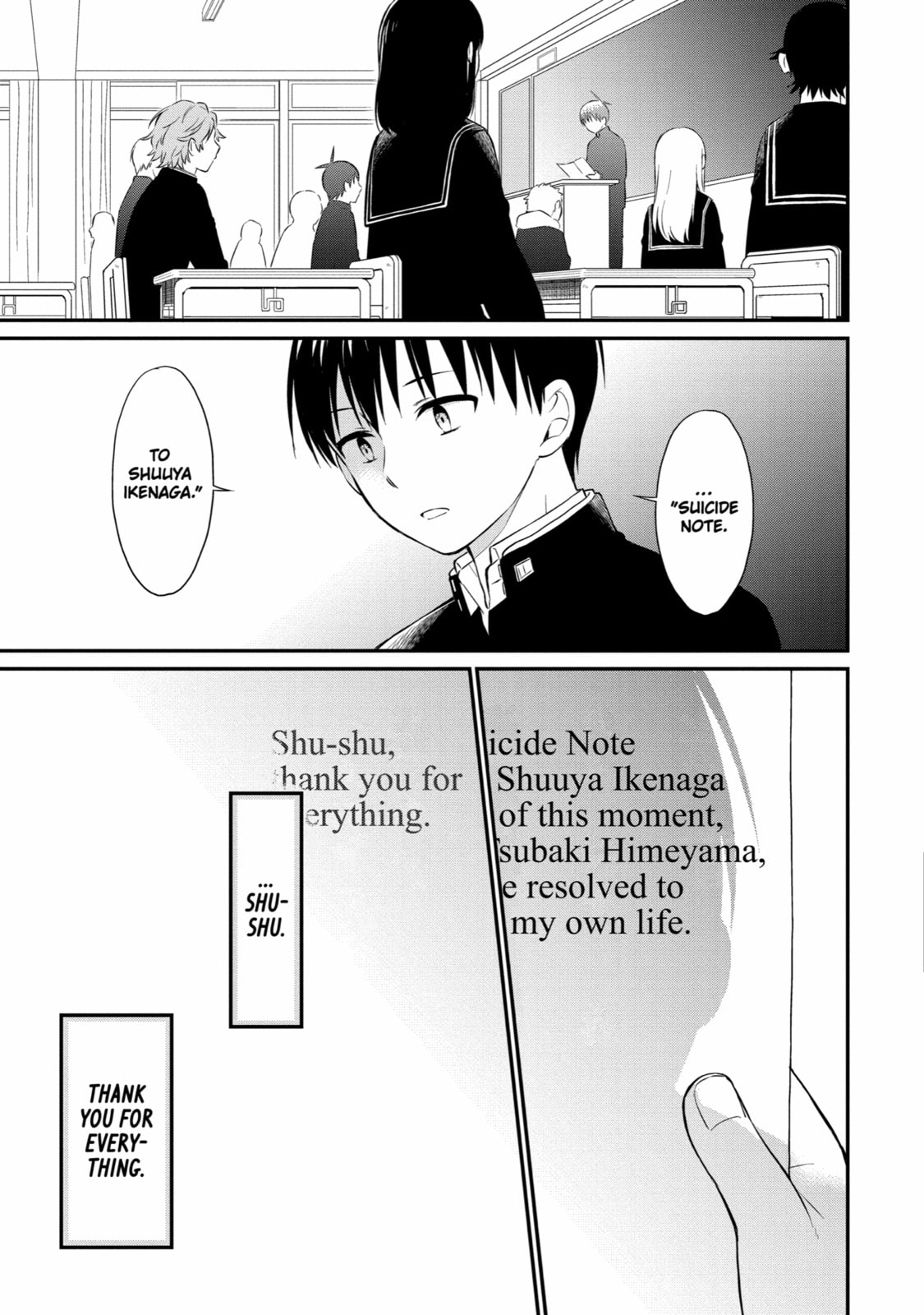 Read Suicide Notes Laid on the Table chapter 41 image 22 on Lezhin