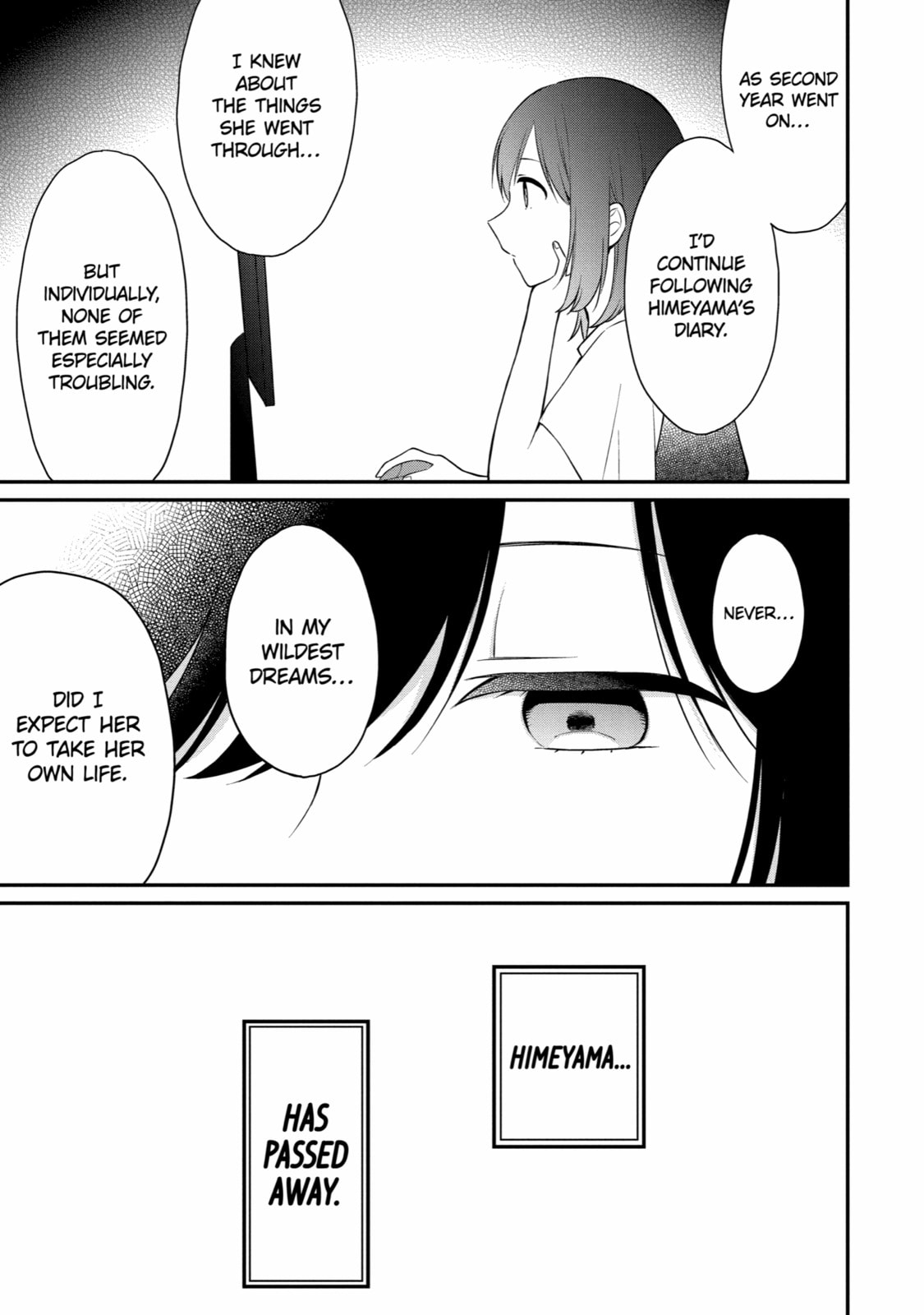 Read Suicide Notes Laid on the Table chapter 46 image 6 on Lezhin