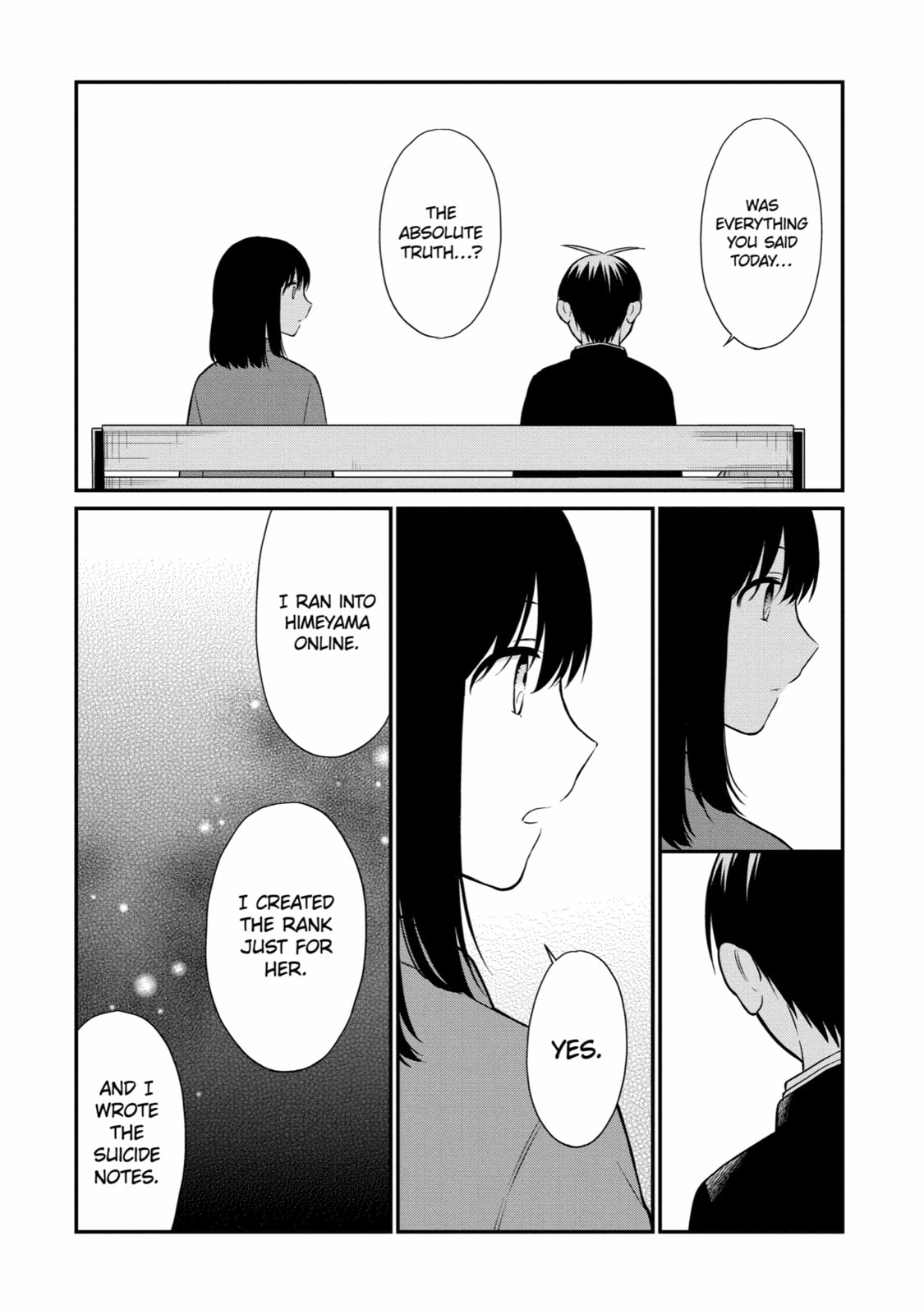 Read Suicide Notes Laid on the Table chapter 48 image 3 on Lezhin