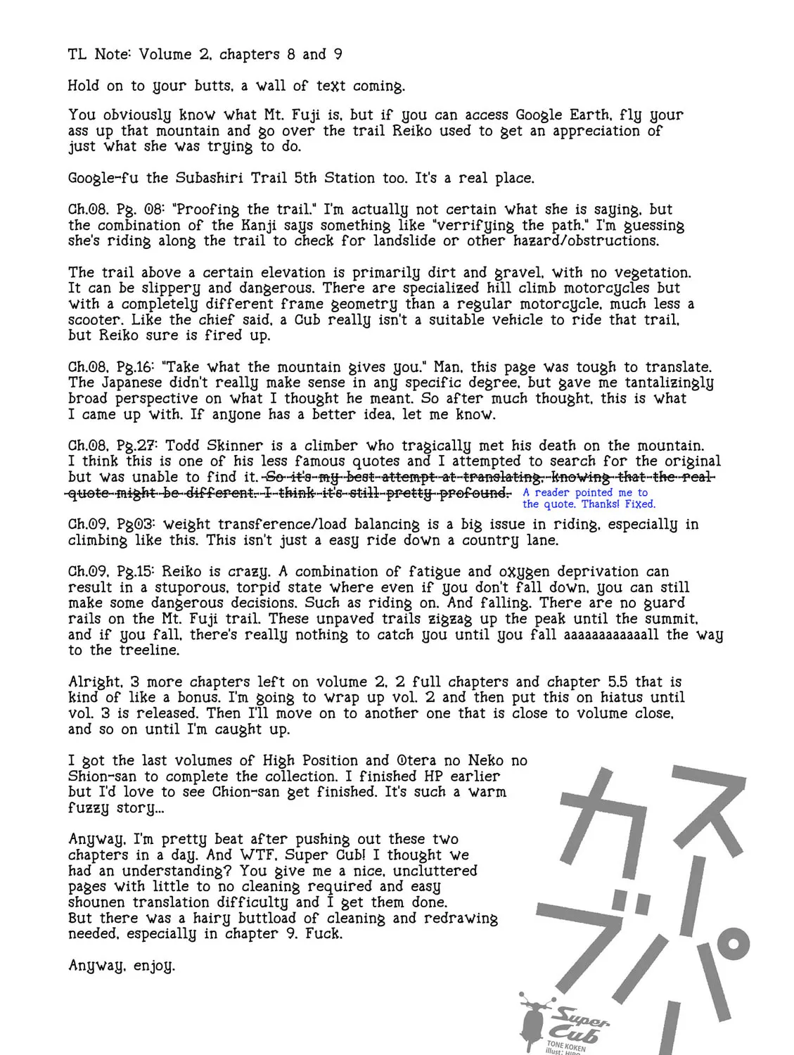 Read Super Cub chapter 9 image 66 on Lezhin