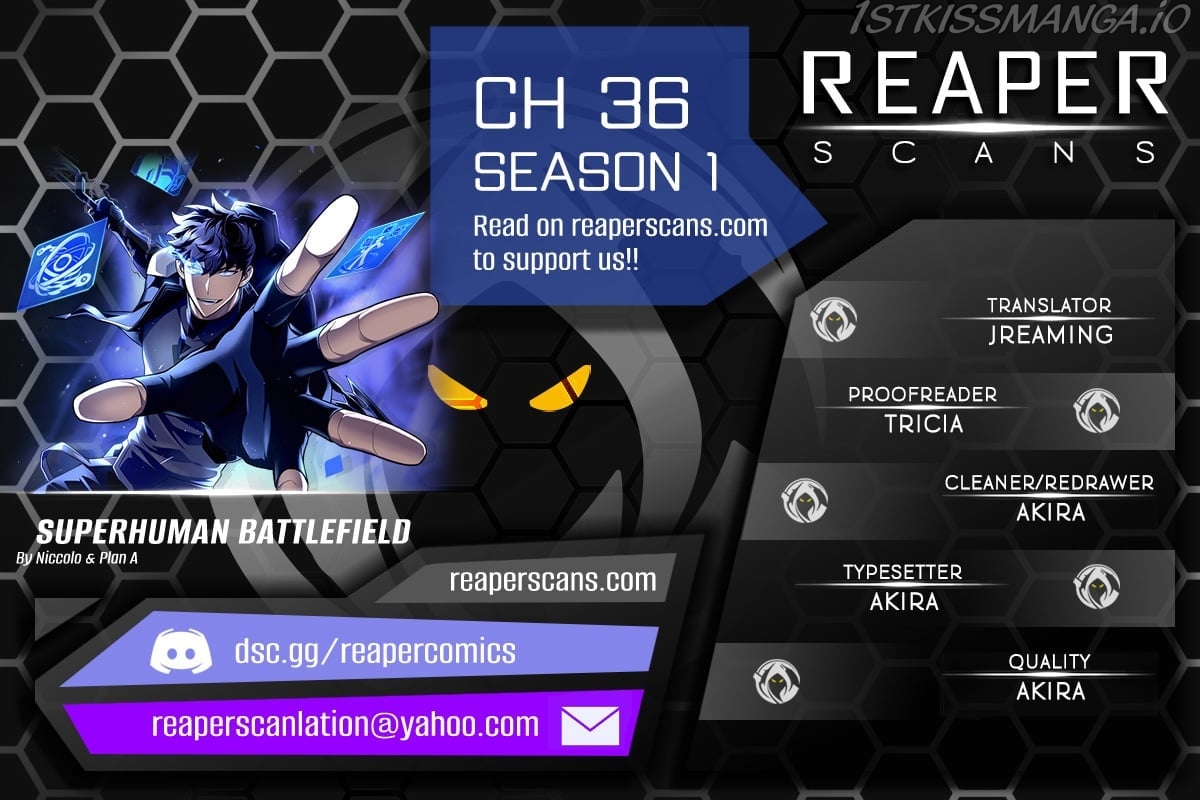 Read Superhuman Battlefield chapter 36 image 0 on Lezhin