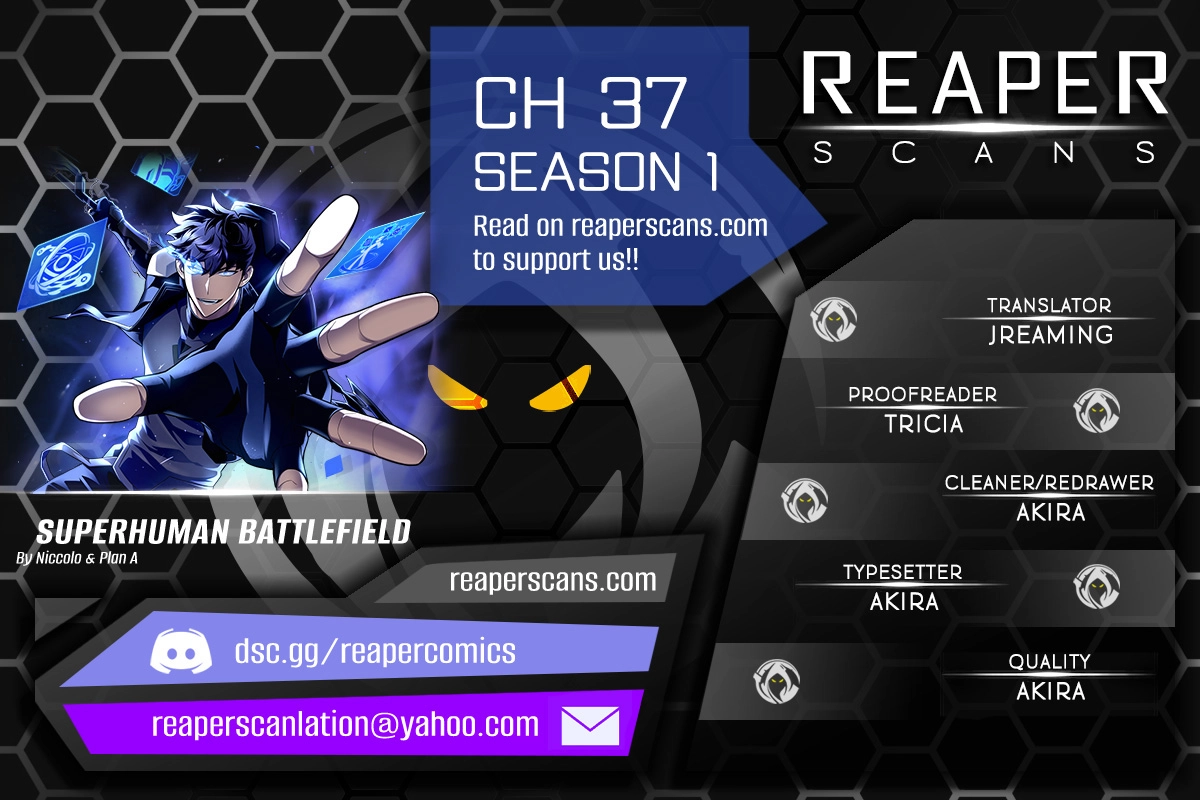 Read Superhuman Battlefield chapter 37 image 0 on Lezhin