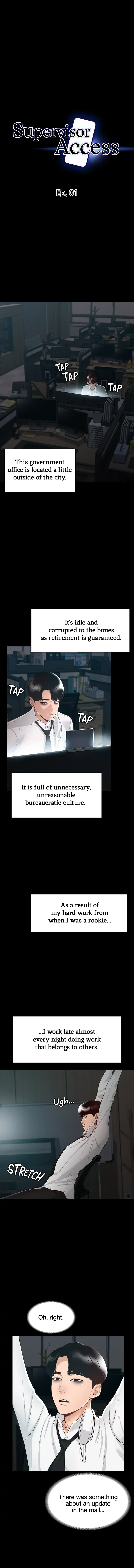 Read Supervisor Access chapter 1 image 2 on Lezhin