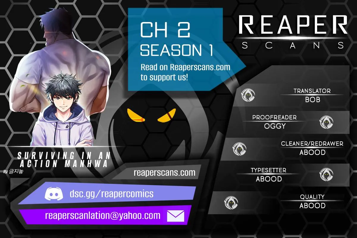Read Surviving in an Action Manhwa chapter 2 image 0 on Lezhin
