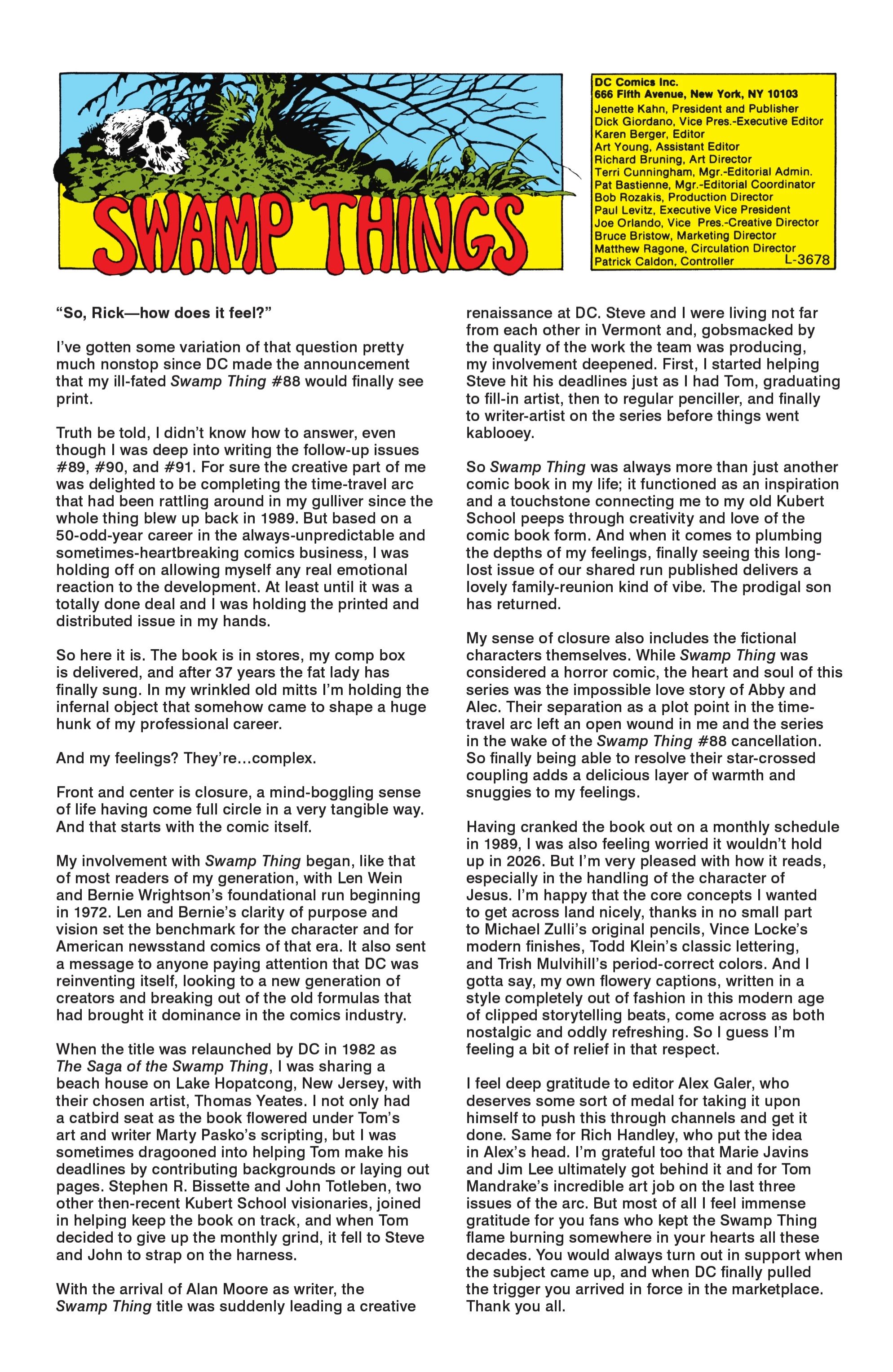 Read Swamp Thing 1989 chapter 4 image 25 on Lezhin