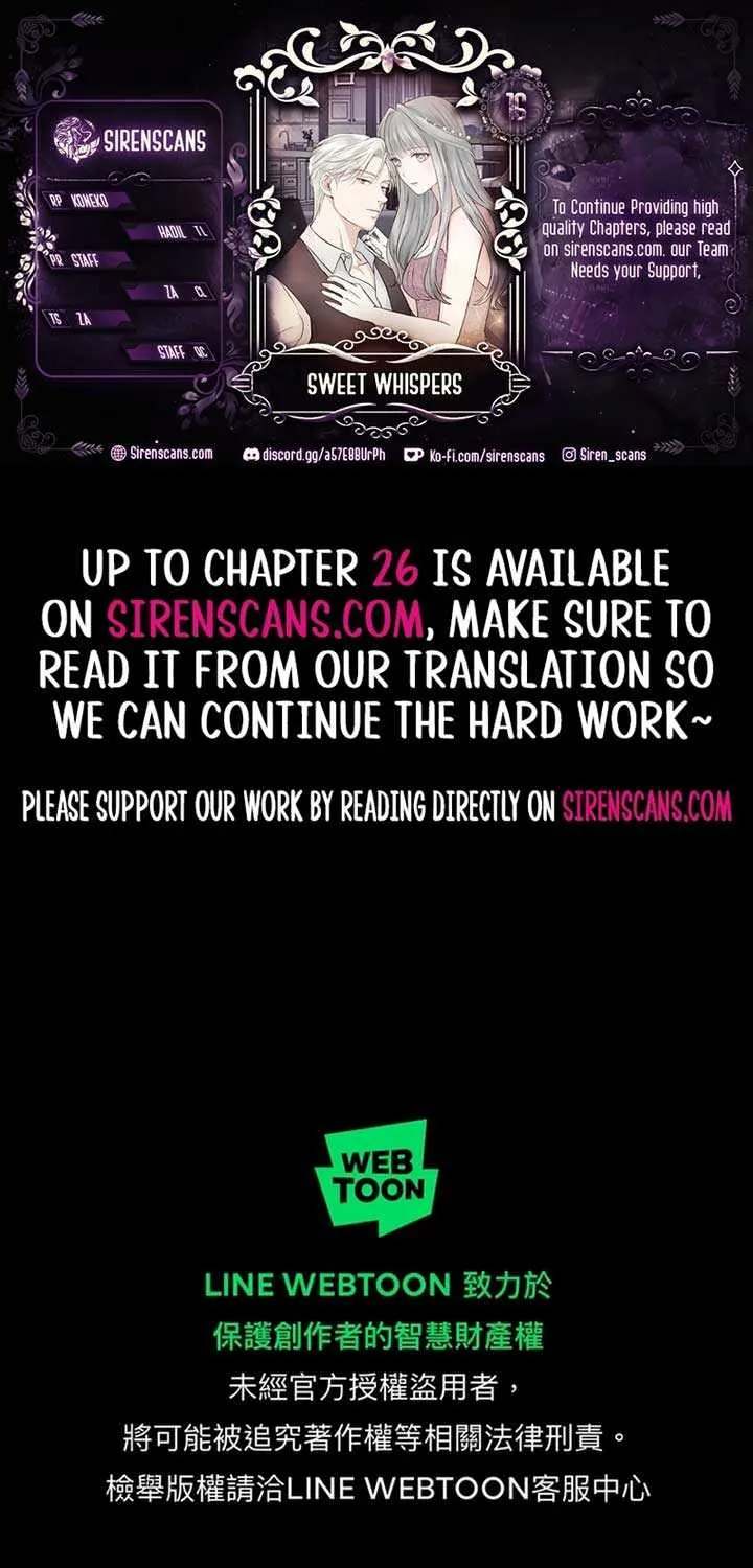 Read Sweet Whispers chapter 16 image 1 on Lezhin