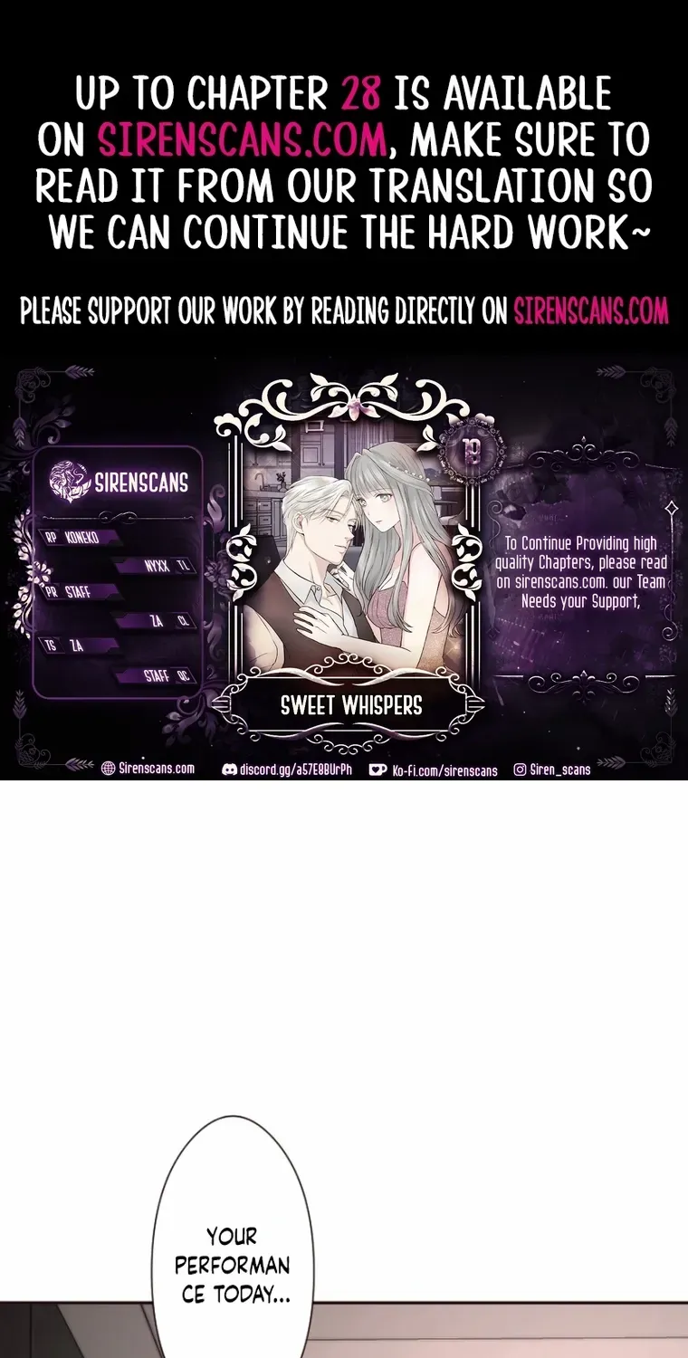 Read Sweet Whispers chapter 18 image 1 on Lezhin