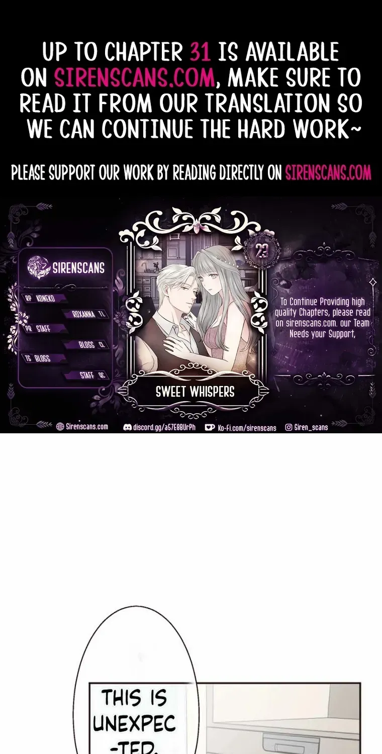 Read Sweet Whispers chapter 23 image 1 on Lezhin
