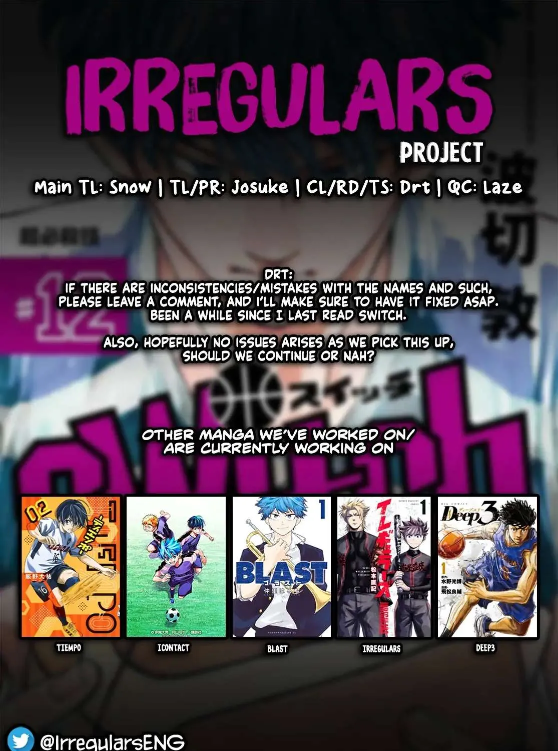 Switch (namikiri Atsushi) Chapter 113 page 19 - 