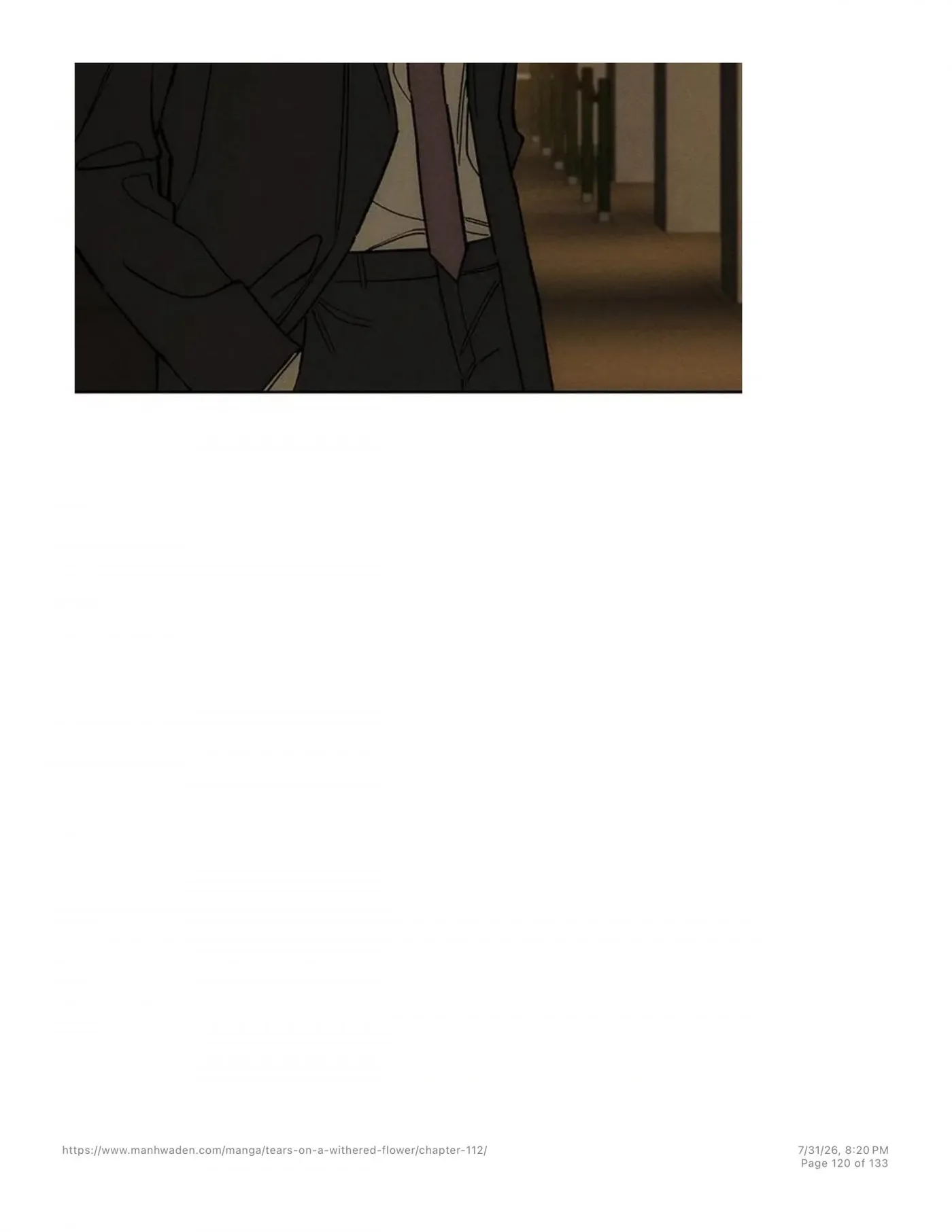 Read Tears on a Withered Flower chapter 112 image 118 on Lezhin