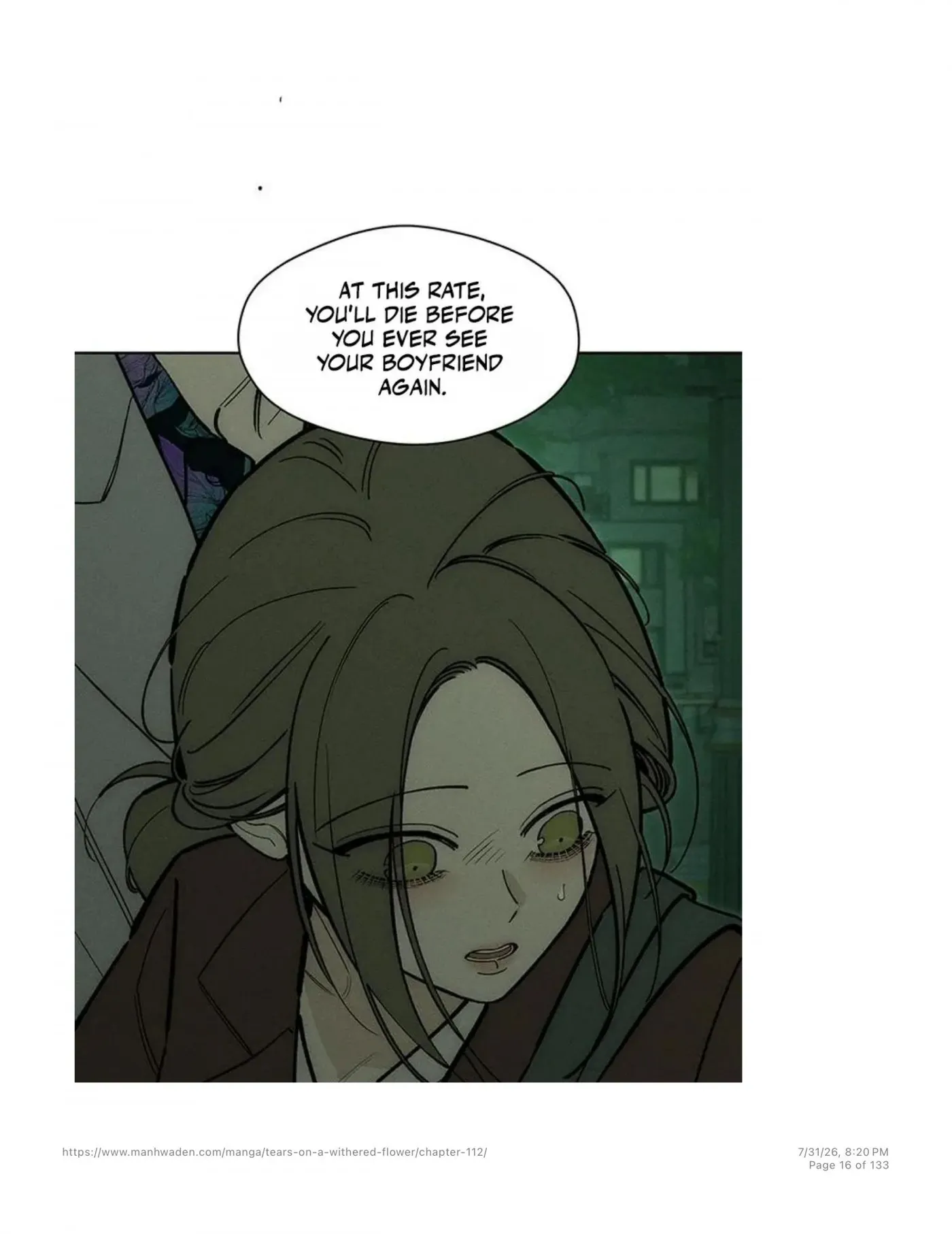 Read Tears on a Withered Flower chapter 112 image 14 on Lezhin