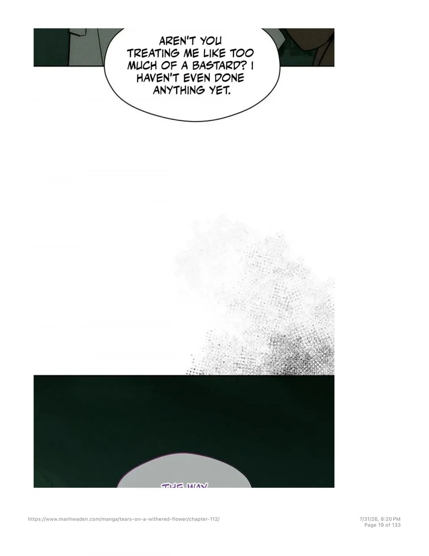Read Tears on a Withered Flower chapter 112 image 17 on Lezhin