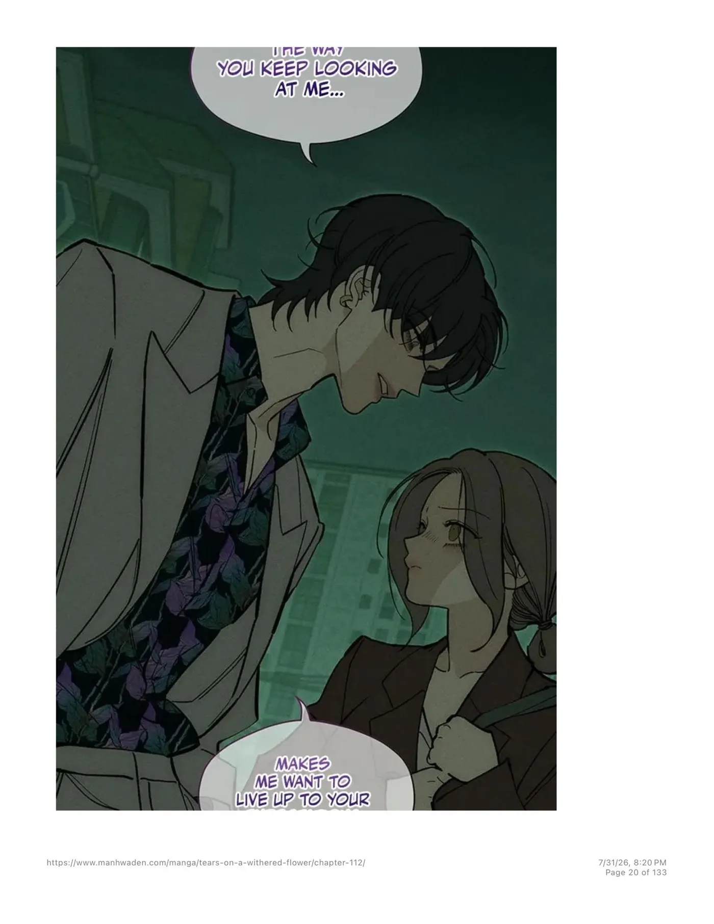 Read Tears on a Withered Flower chapter 112 image 18 on Lezhin